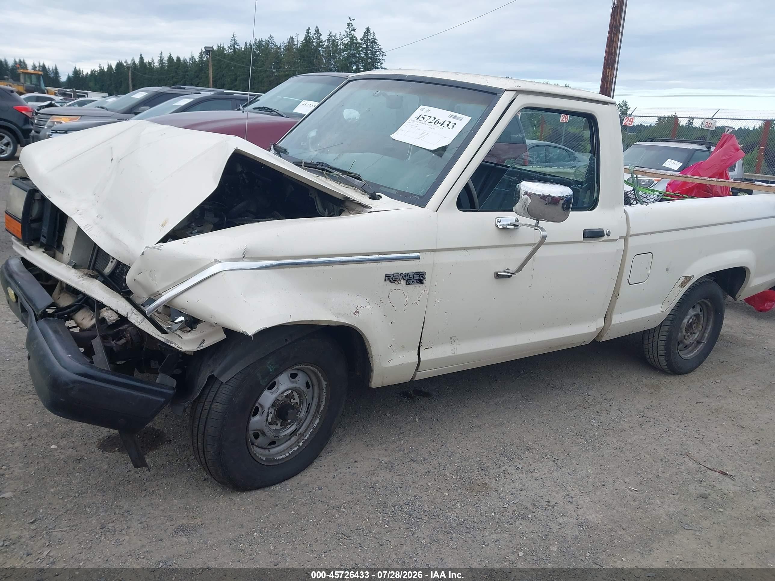 1990 Ford Ranger   White vin: 1FTCR10A2LUB80516