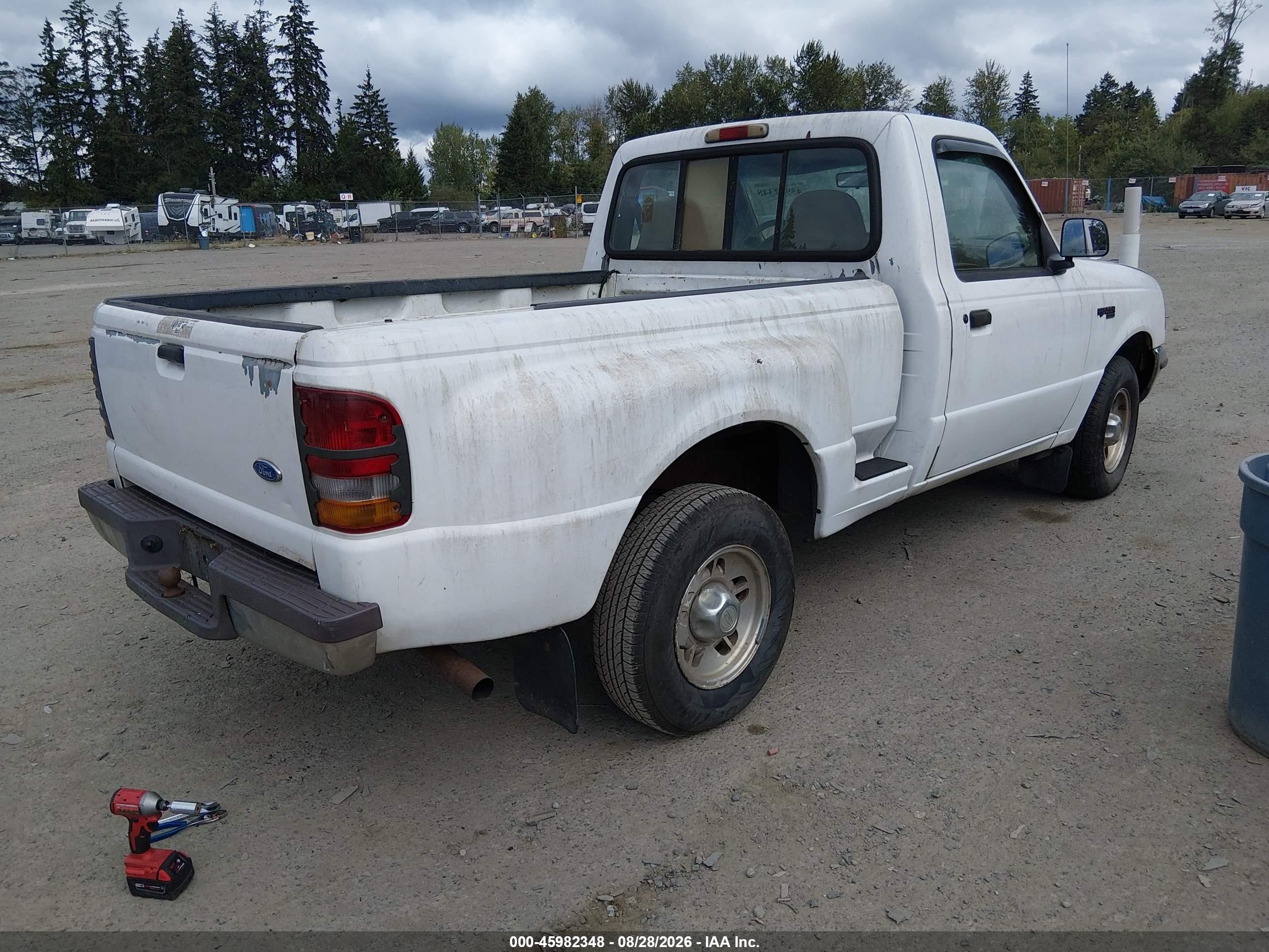1997 Ford Ranger Splash/xl/xlt White vin: 1FTCR10A2VPB01301