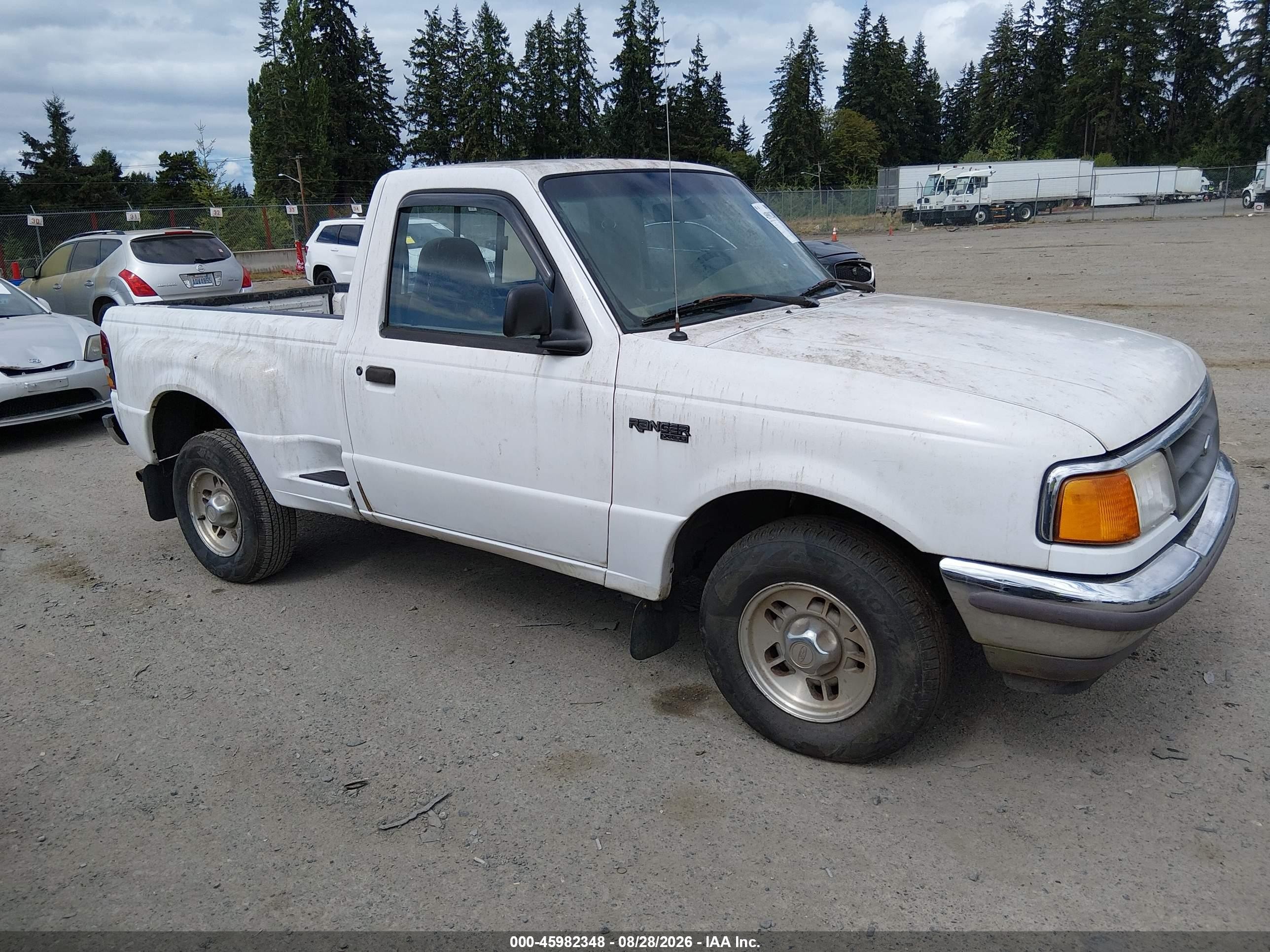 1997 Ford Ranger Splash/xl/xlt White vin: 1FTCR10A2VPB01301