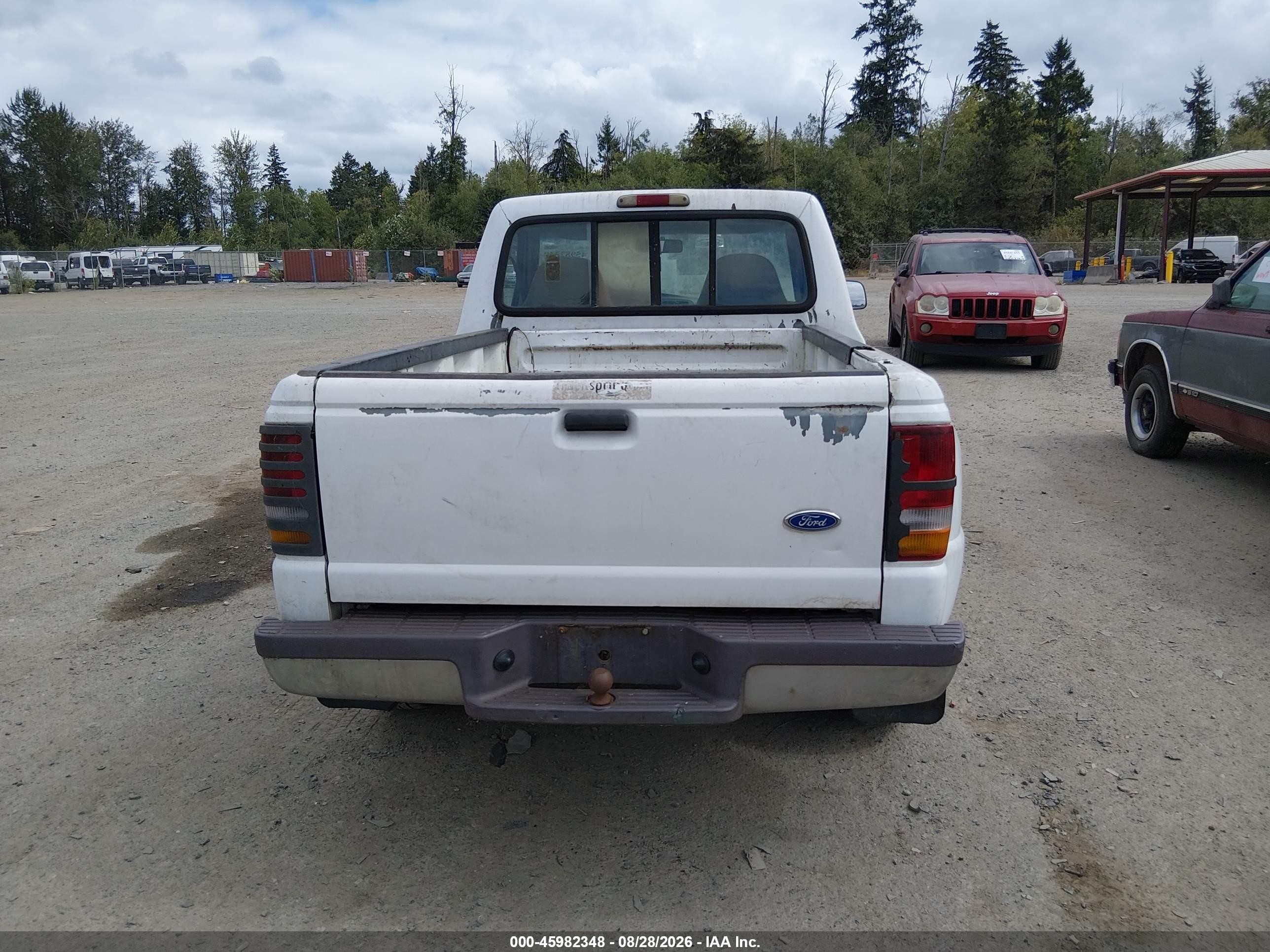 1997 Ford Ranger Splash/xl/xlt White vin: 1FTCR10A2VPB01301