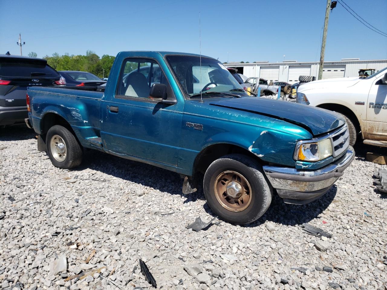 1997 Ford Ranger Green vin: 1FTCR10A2VPB45329