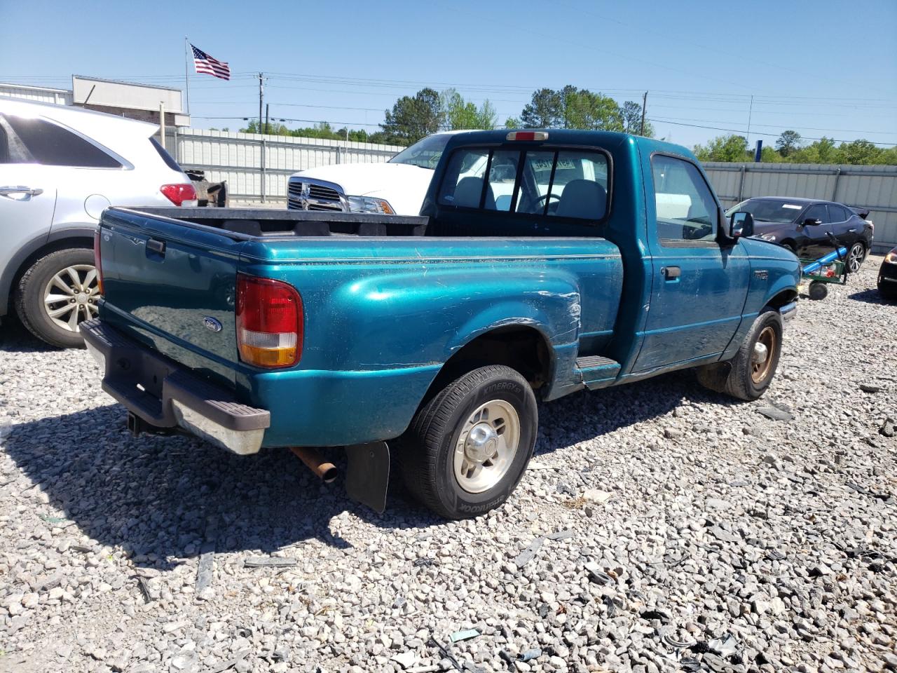 1997 Ford Ranger Green vin: 1FTCR10A2VPB45329