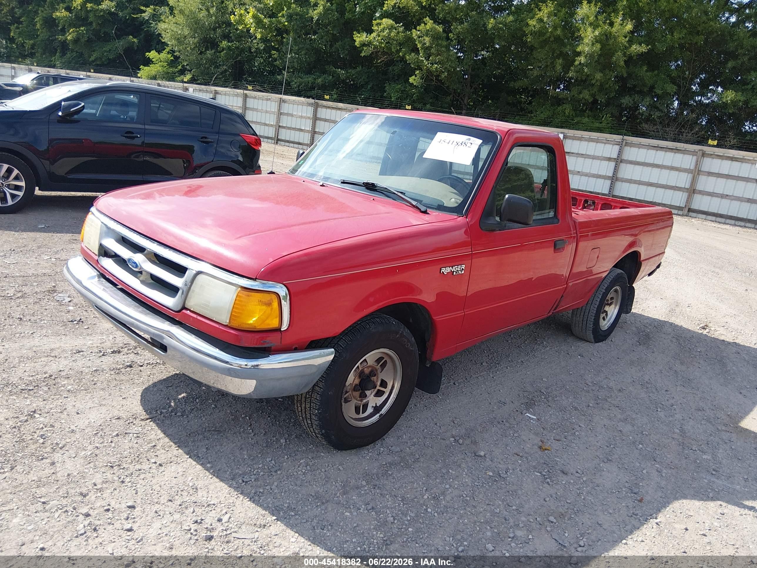 1997 Ford Ranger Splash/xl/xlt Red vin: 1FTCR10A2VUC16191