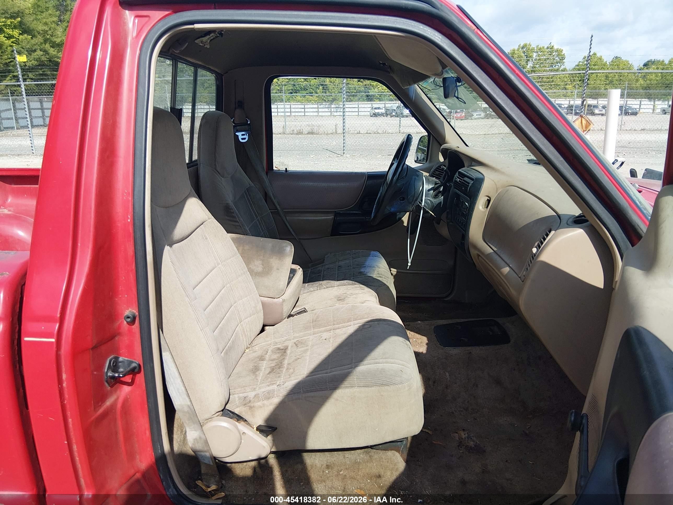 1997 Ford Ranger Splash/xl/xlt Red vin: 1FTCR10A2VUC16191