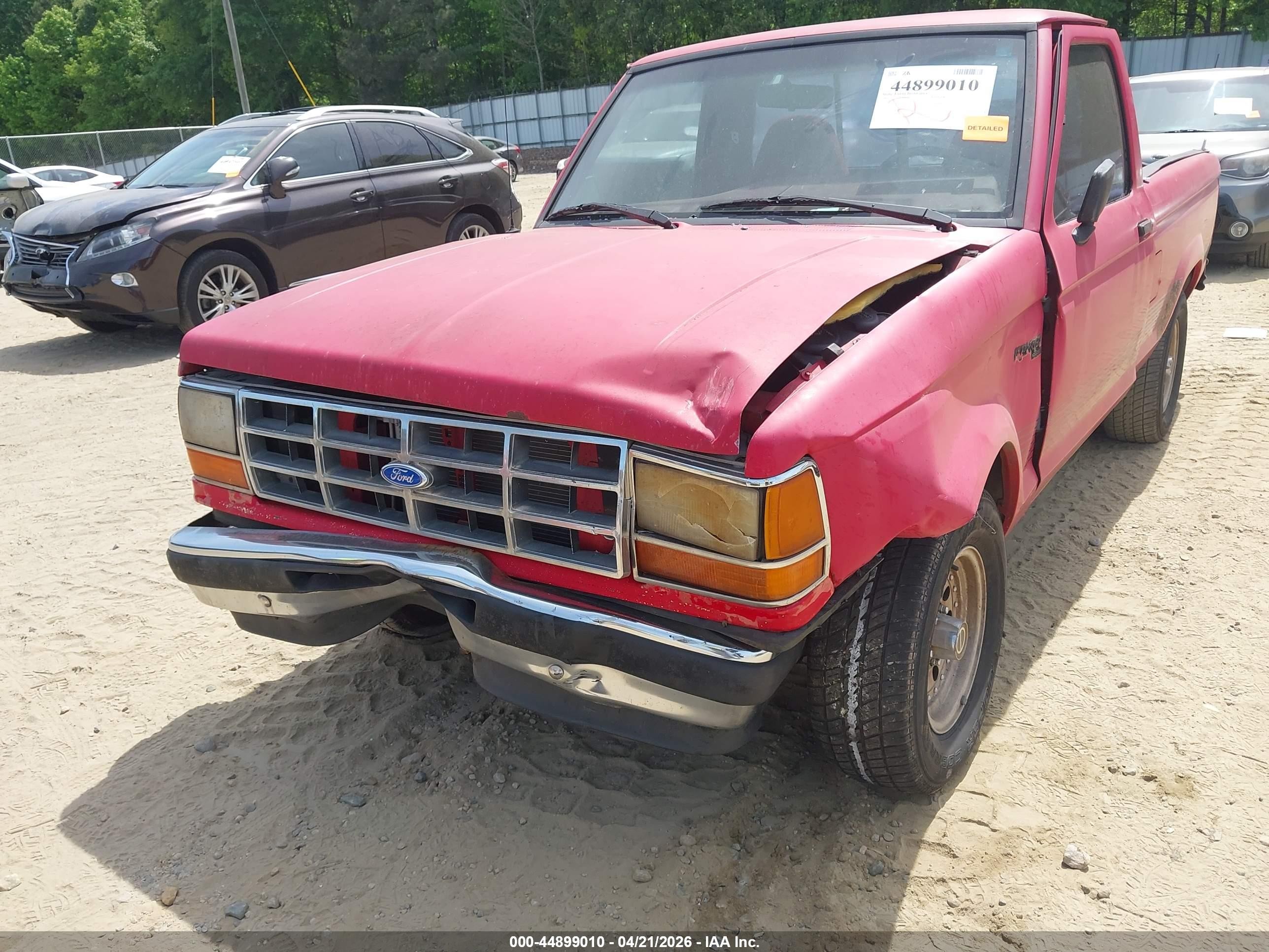 1991 Ford Ranger   Красный vin: 1FTCR10A3MUE55750