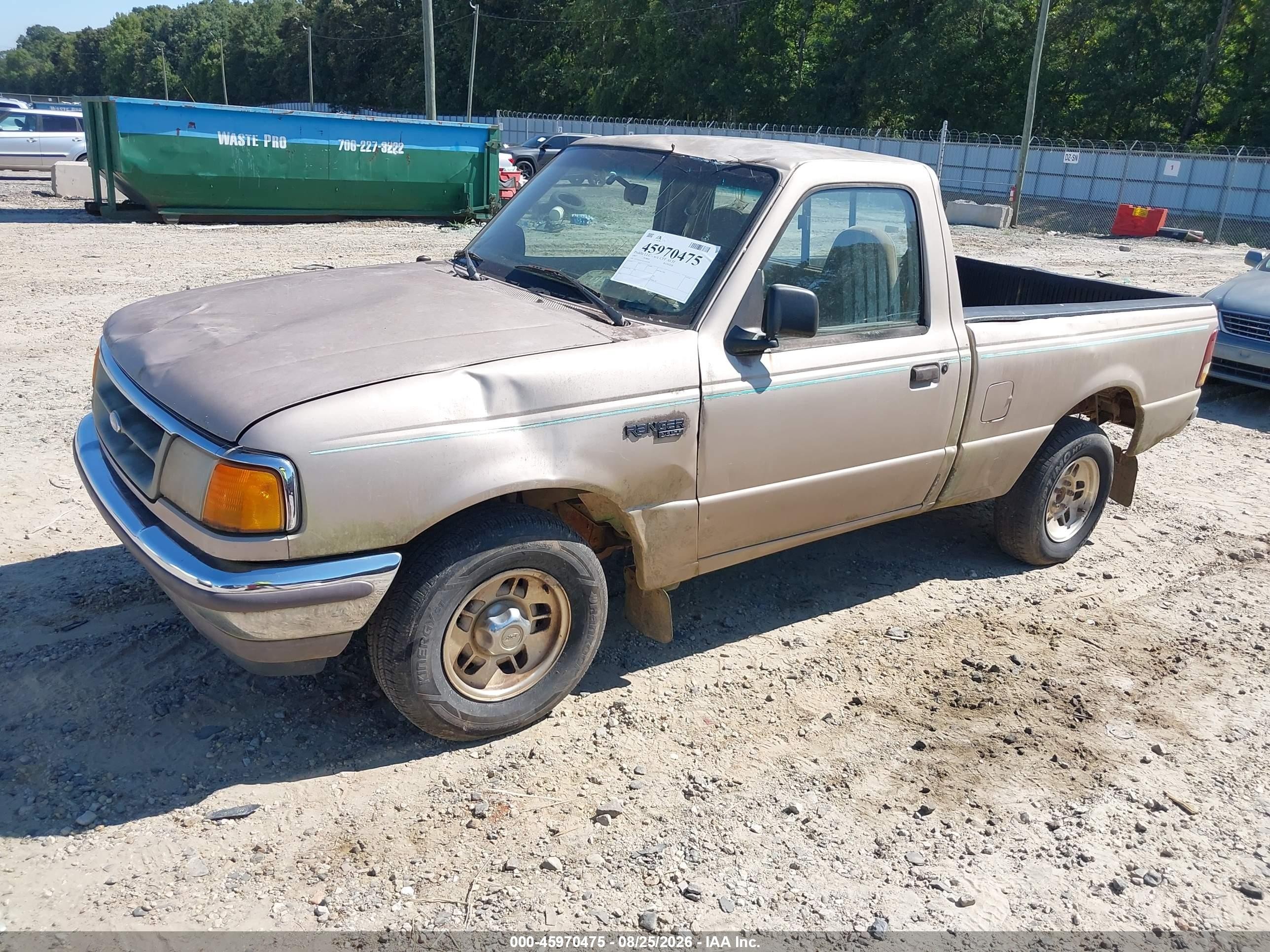 1997 Ford Ranger Splash/xl/xlt Champagne vin: 1FTCR10A3VUA21278