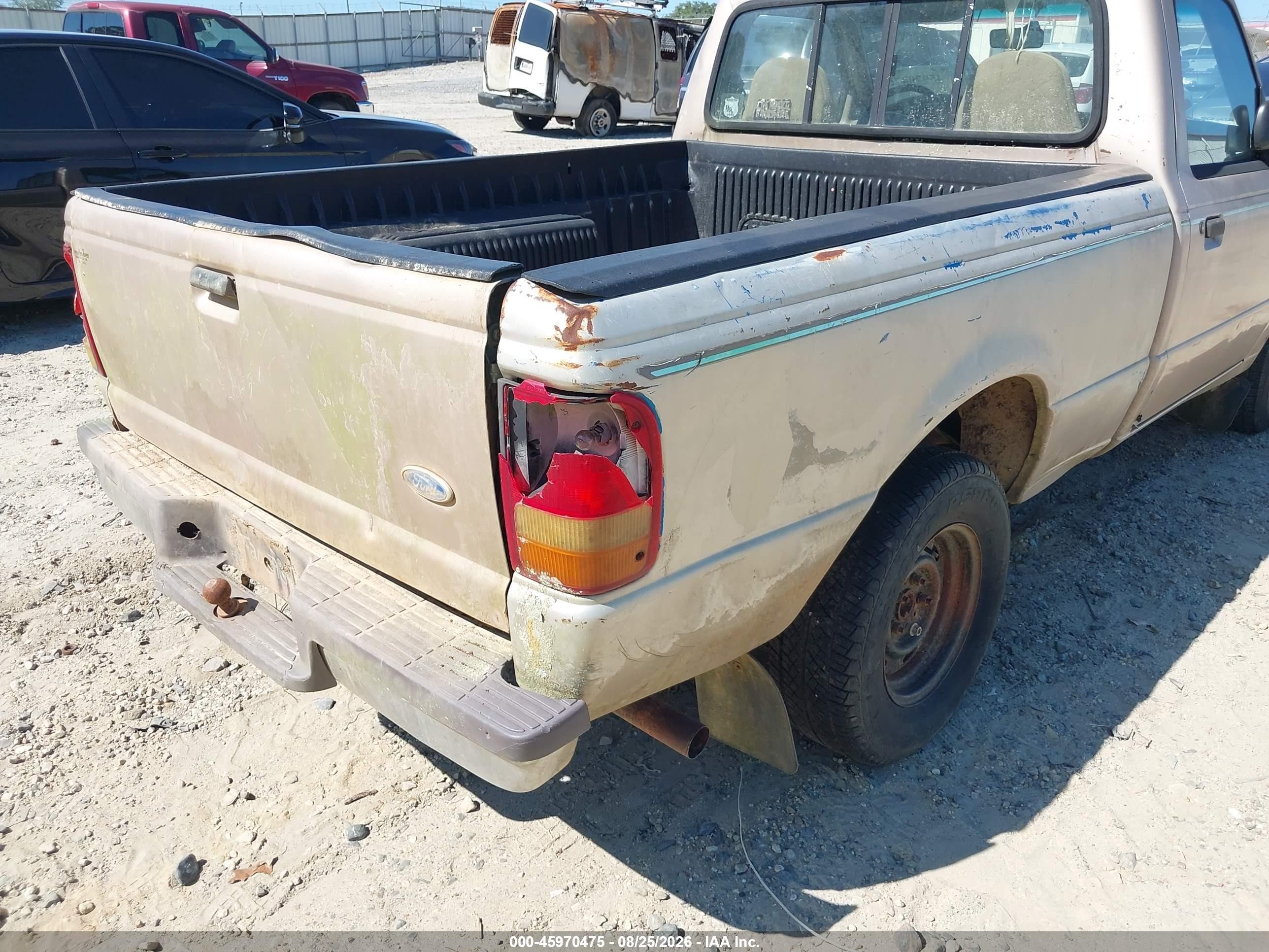 1997 Ford Ranger Splash/xl/xlt Champagne vin: 1FTCR10A3VUA21278