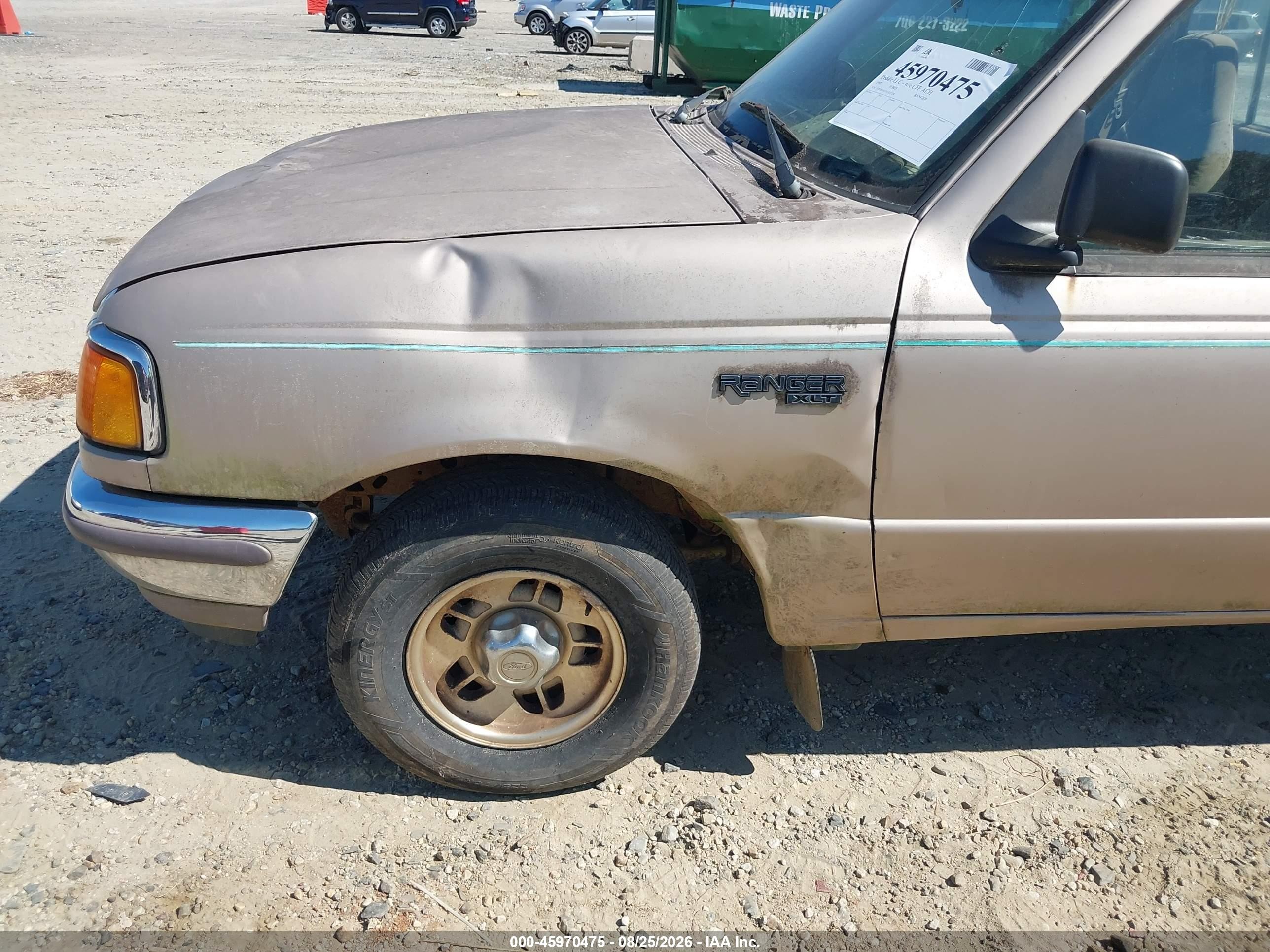 1997 Ford Ranger Splash/xl/xlt Champagne vin: 1FTCR10A3VUA21278