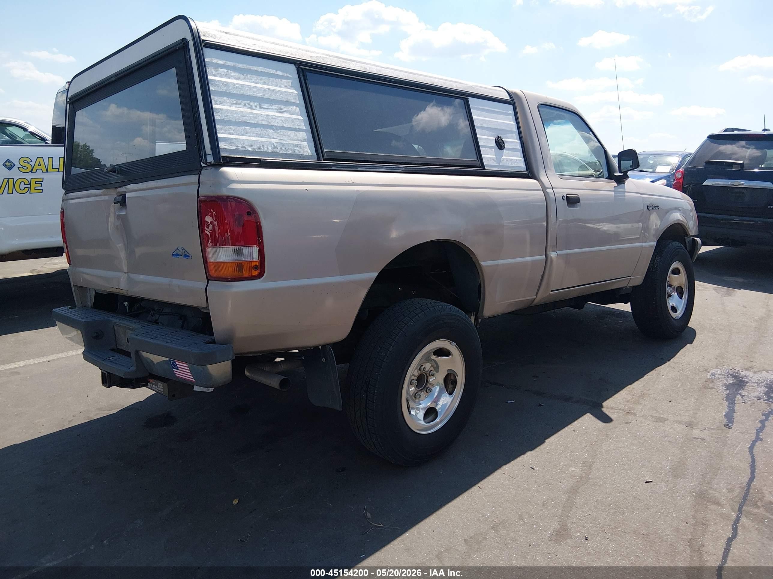 1997 Ford Ranger Splash/xl/xlt Beige vin: 1FTCR10A3VUD33245