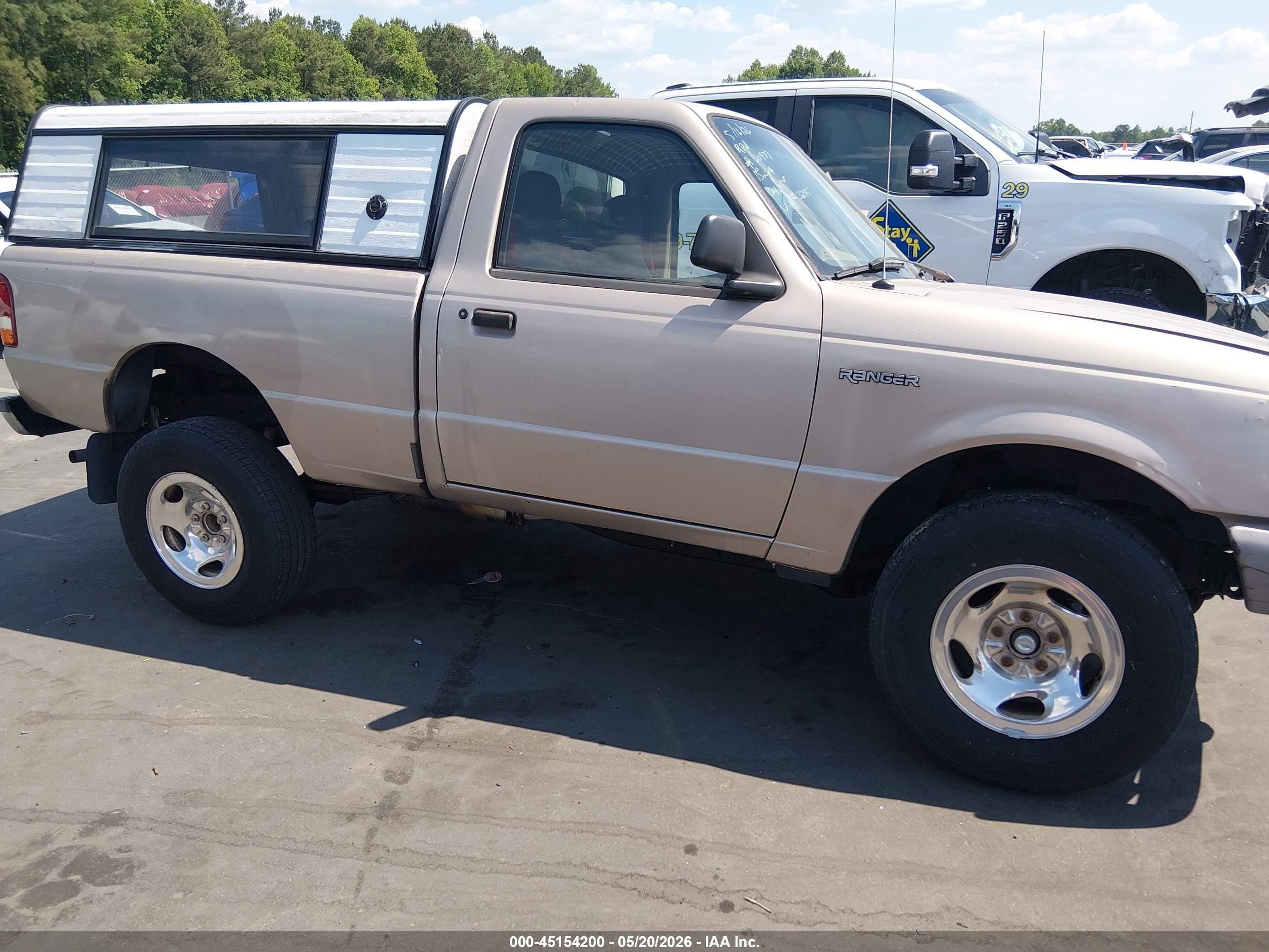 1997 Ford Ranger Splash/xl/xlt Beige vin: 1FTCR10A3VUD33245