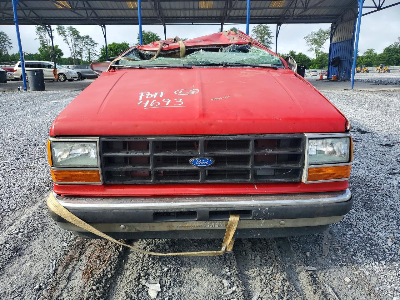 1990 Ford Ranger Red vin: 1FTCR10A4LUA86556