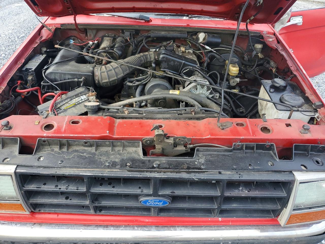 1990 Ford Ranger Red vin: 1FTCR10A4LUA86556