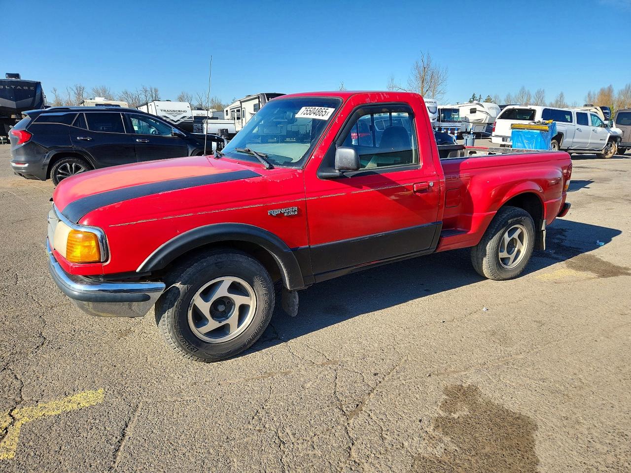 1995 Ford Ranger Red vin: 1FTCR10A4SUB89412