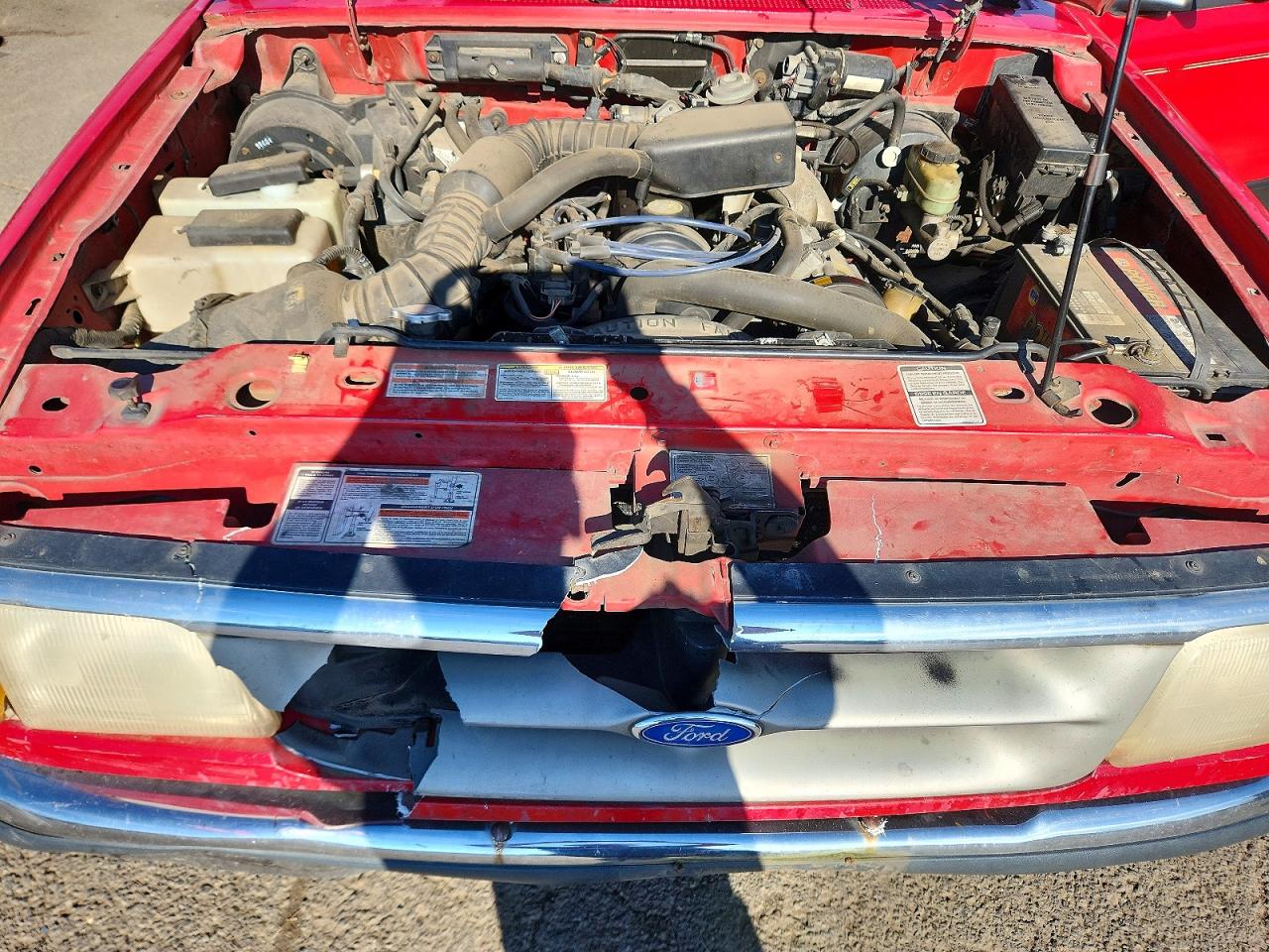 1995 Ford Ranger Red vin: 1FTCR10A4SUB89412