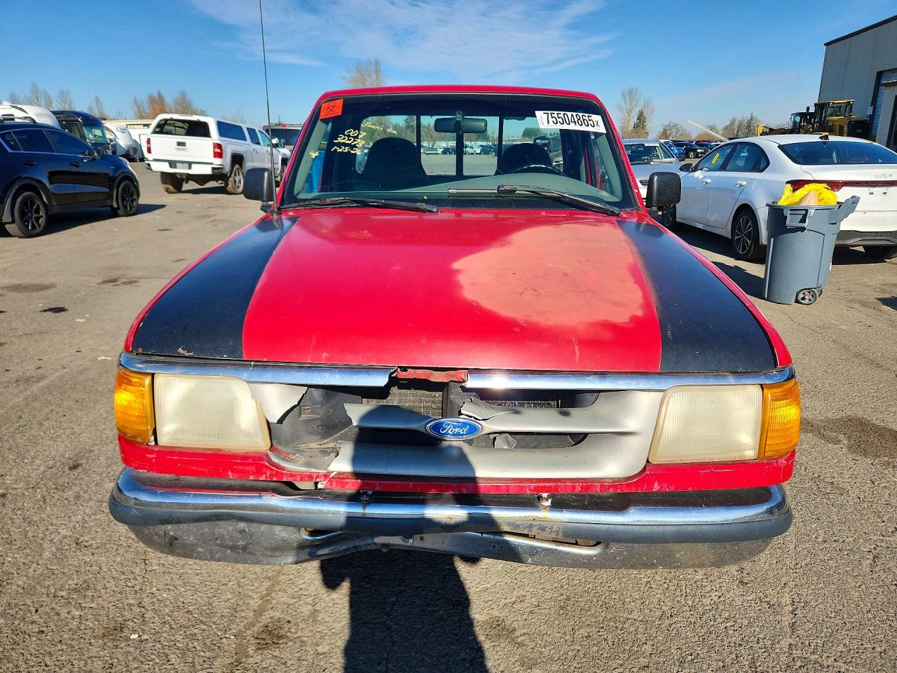 1995 Ford Ranger Red vin: 1FTCR10A4SUB89412