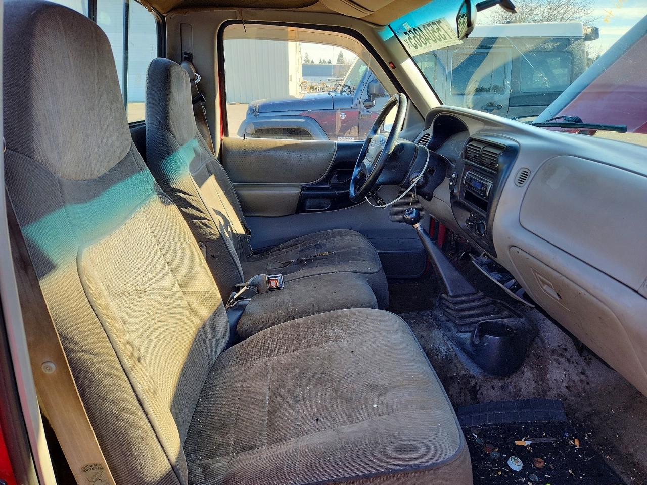 1995 Ford Ranger Red vin: 1FTCR10A4SUB89412