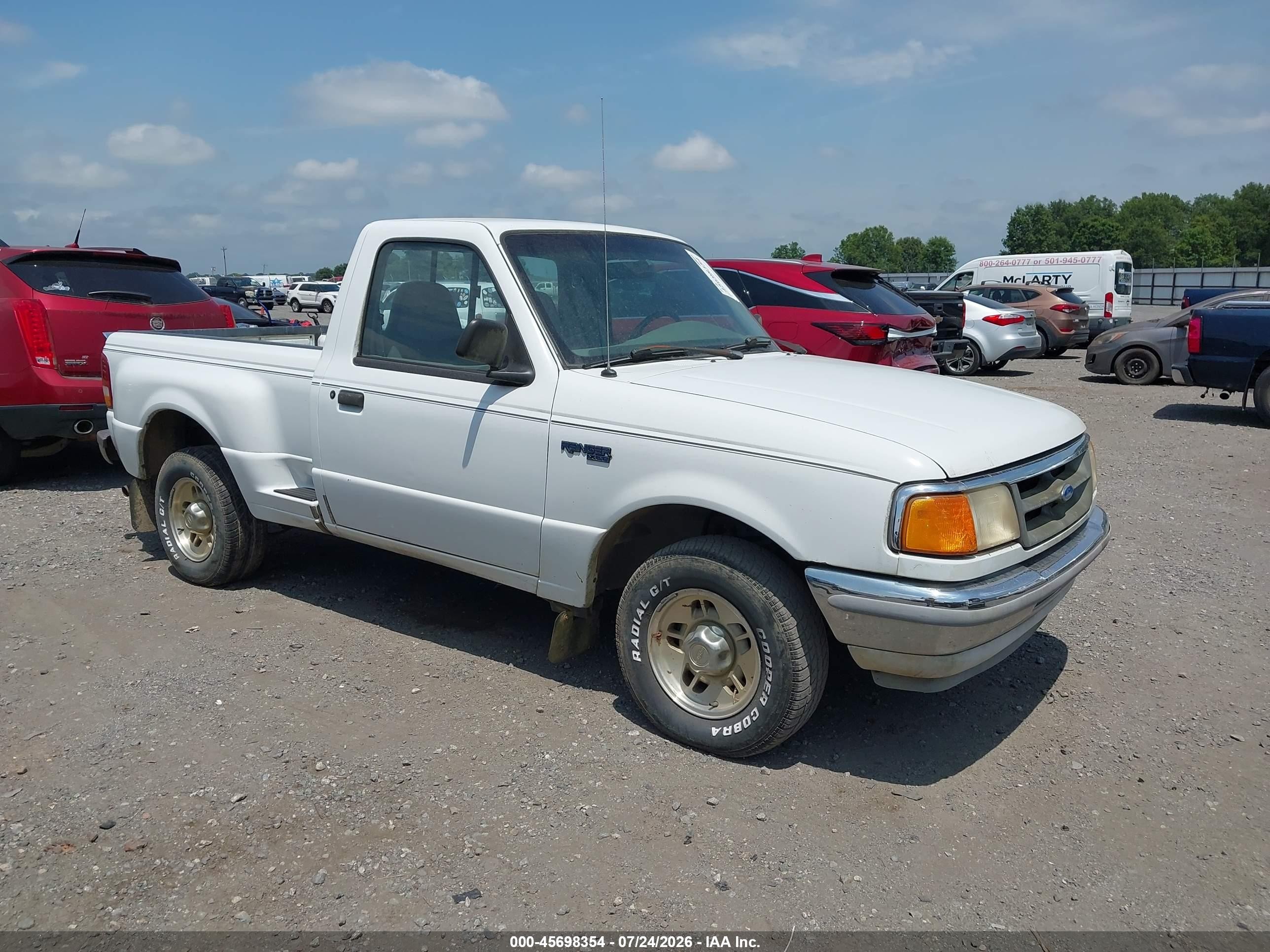 1997 Ford Ranger Splash/xlt White vin: 1FTCR10A4VPA83674