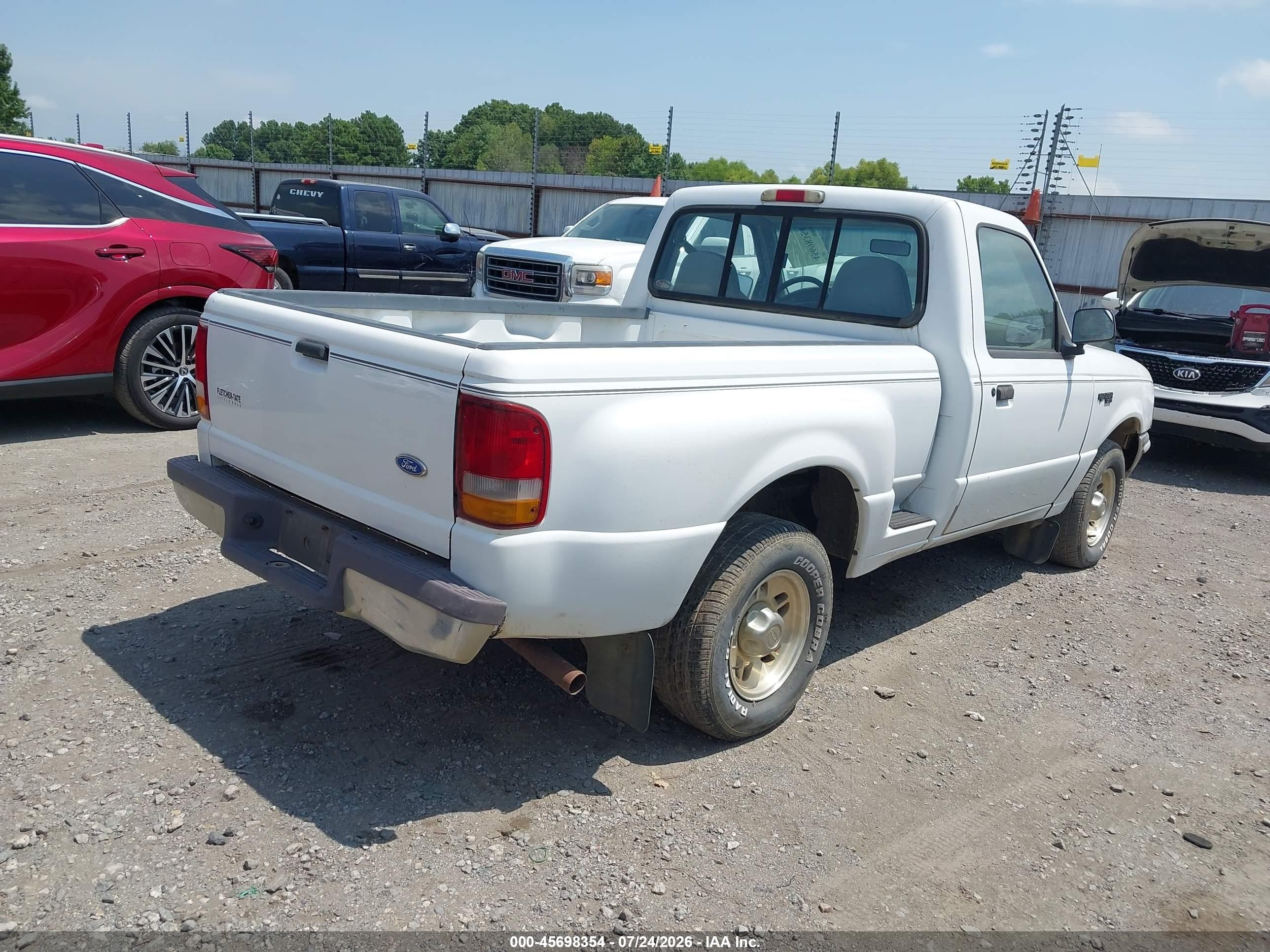 1997 Ford Ranger Splash/xlt White vin: 1FTCR10A4VPA83674