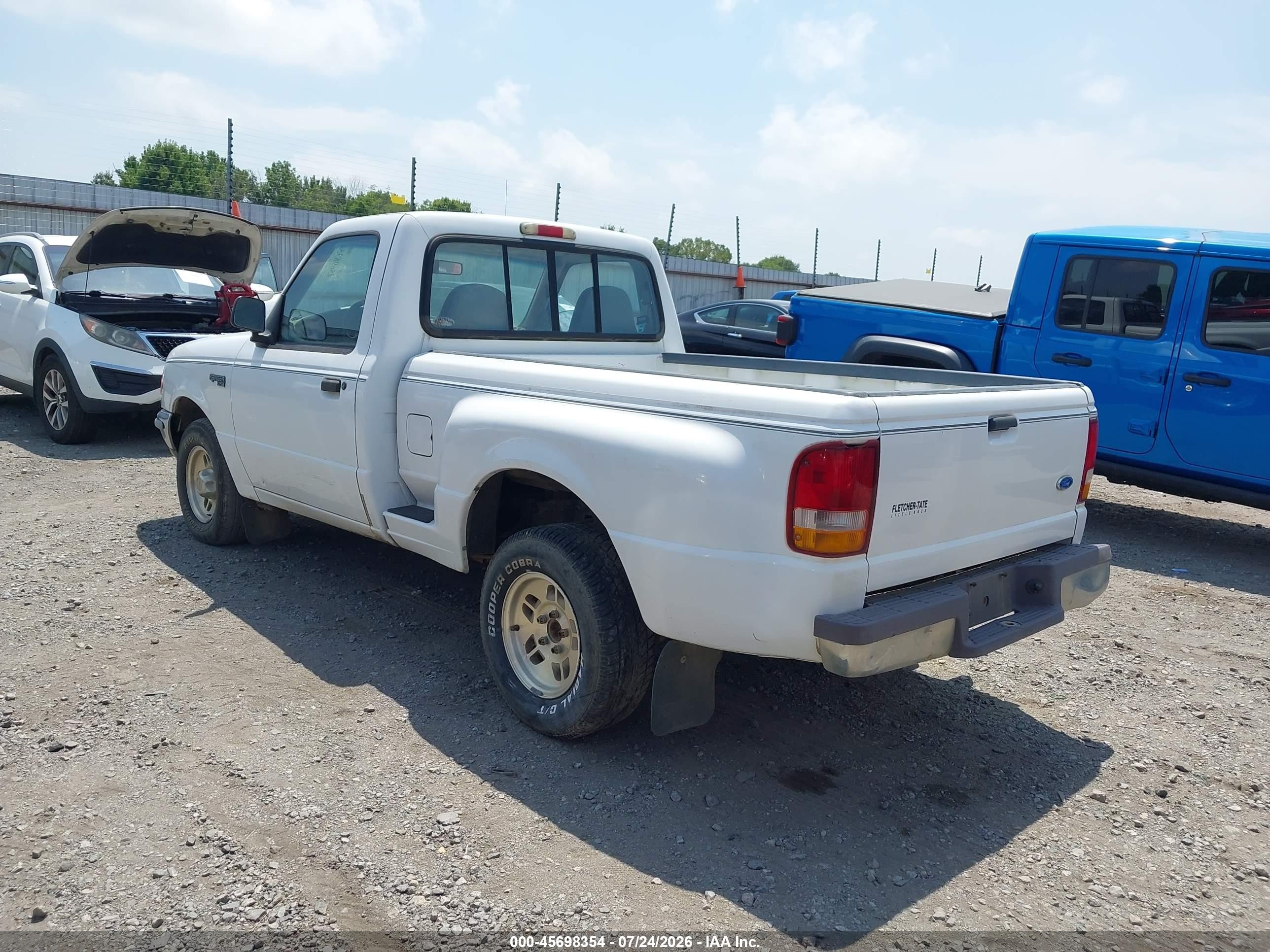 1997 Ford Ranger Splash/xlt White vin: 1FTCR10A4VPA83674