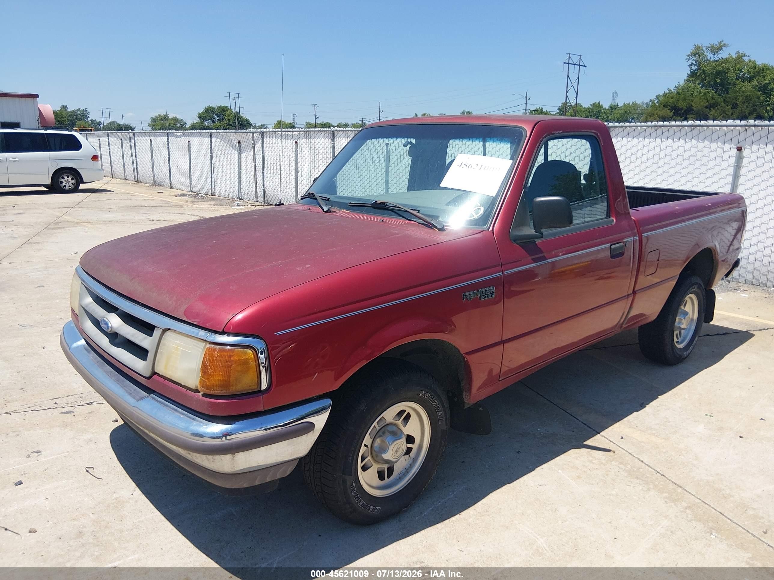 1997 Ford Ranger Splash/xlt Red vin: 1FTCR10A4VUB67379