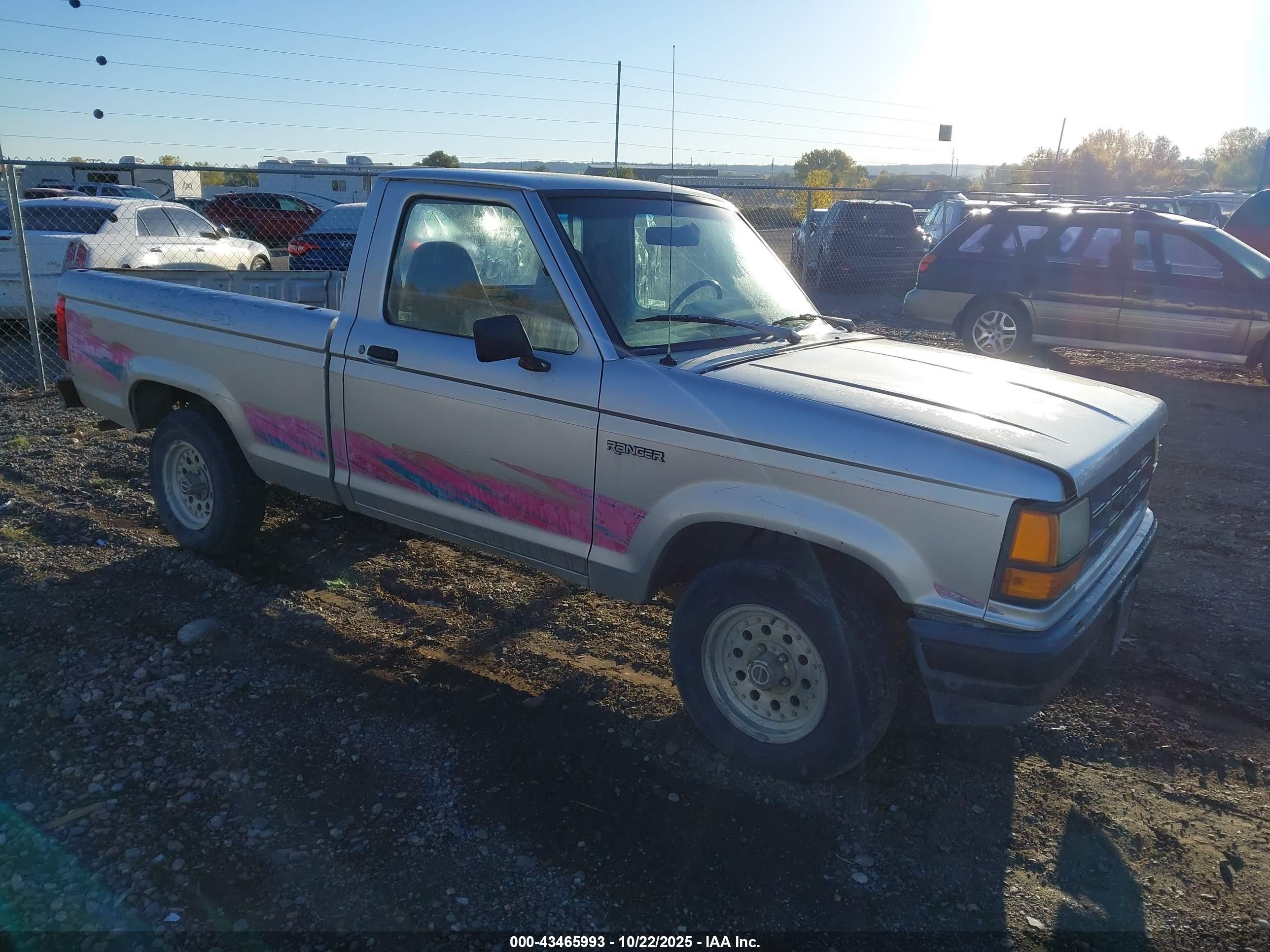 1991 Ford Ranger   Light Blue vin: 1FTCR10A5MUD62177