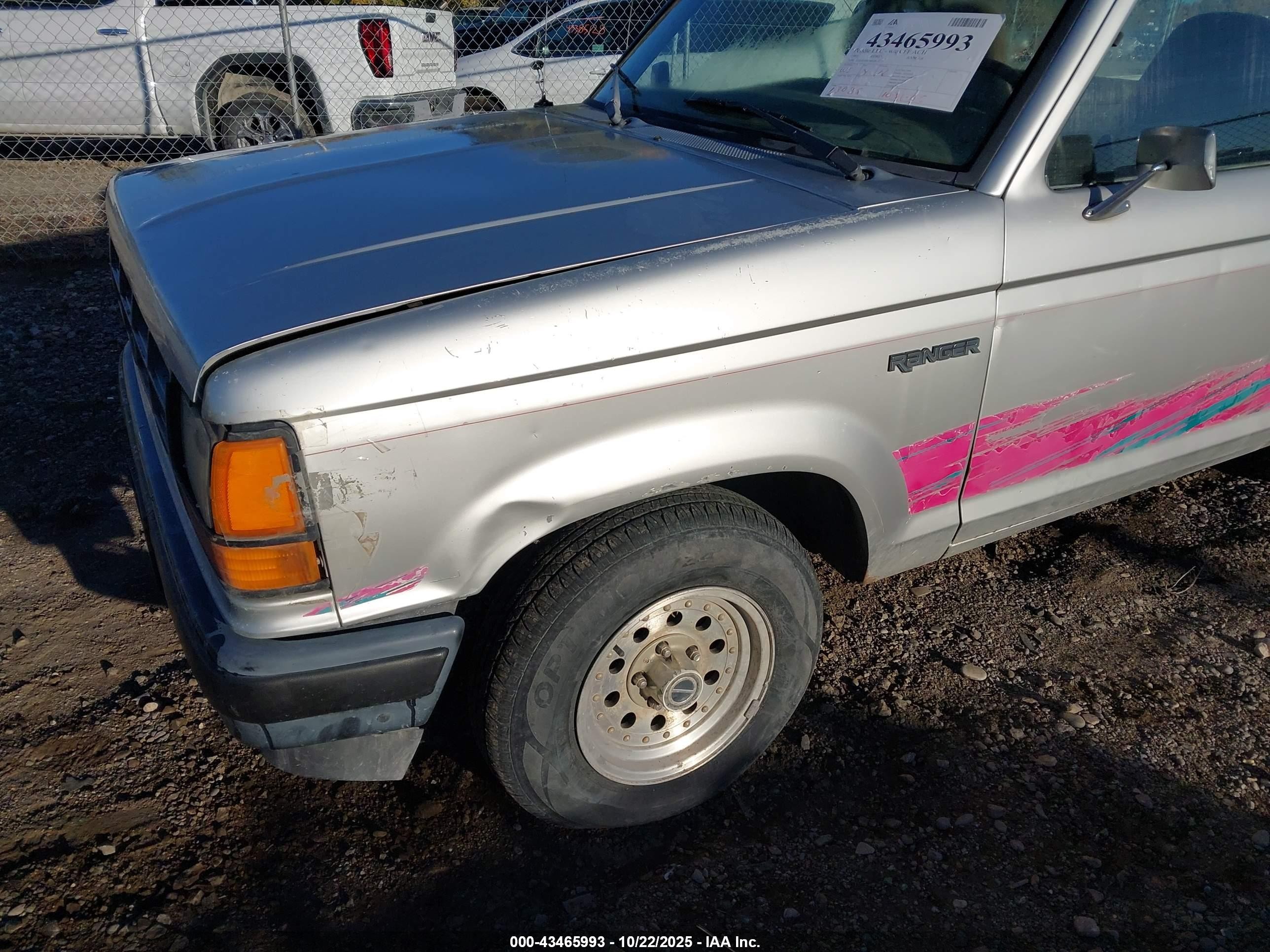 1991 Ford Ranger   Light Blue vin: 1FTCR10A5MUD62177