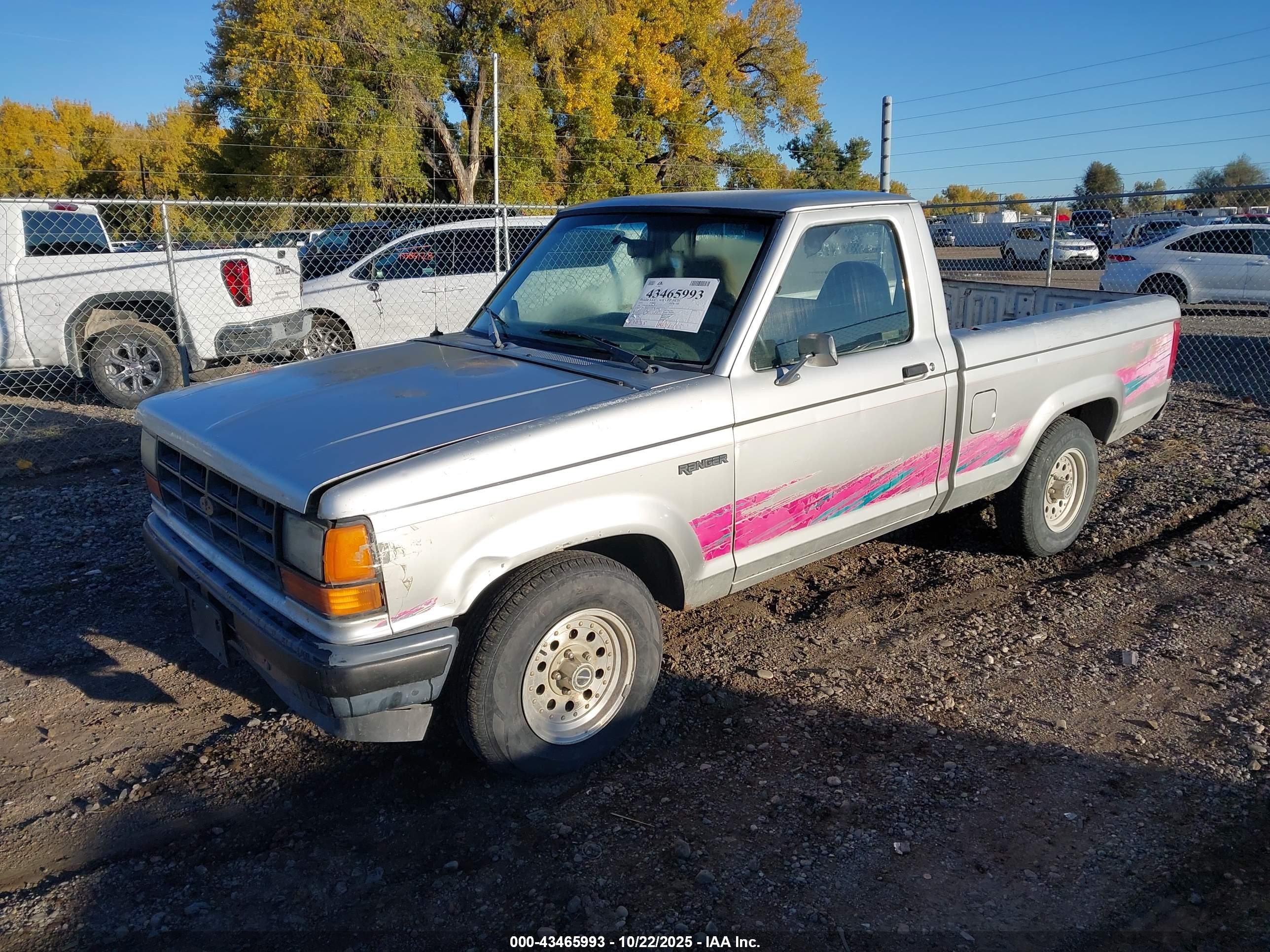 1991 Ford Ranger   Light Blue vin: 1FTCR10A5MUD62177