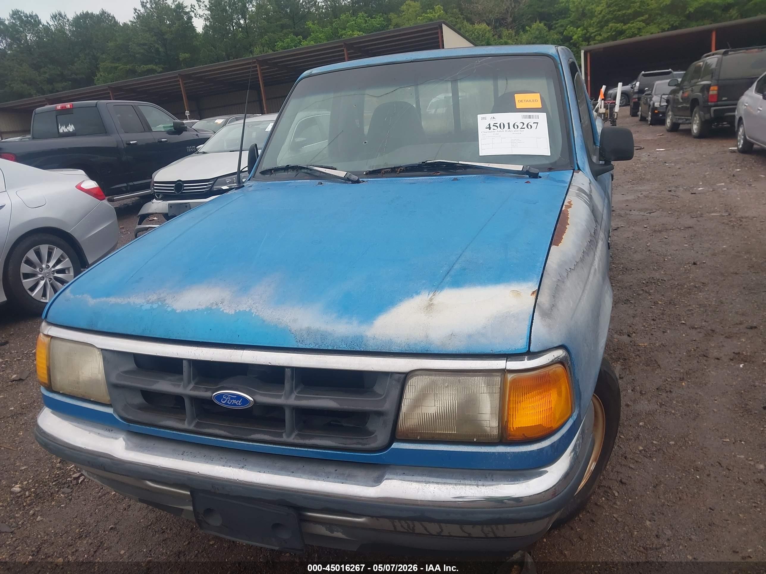1993 Ford Ranger   Blue vin: 1FTCR10A5PTA43968