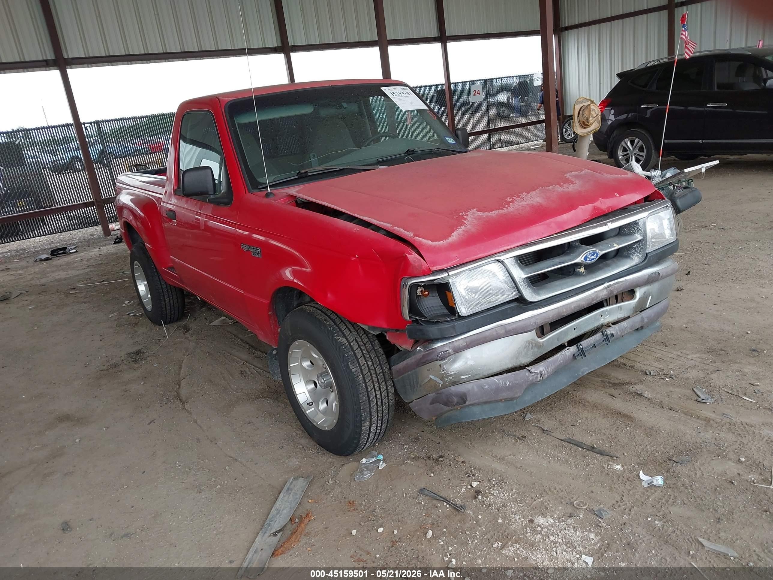 1997 Ford Ranger Splash/xl/xlt Red vin: 1FTCR10A5VPA54703