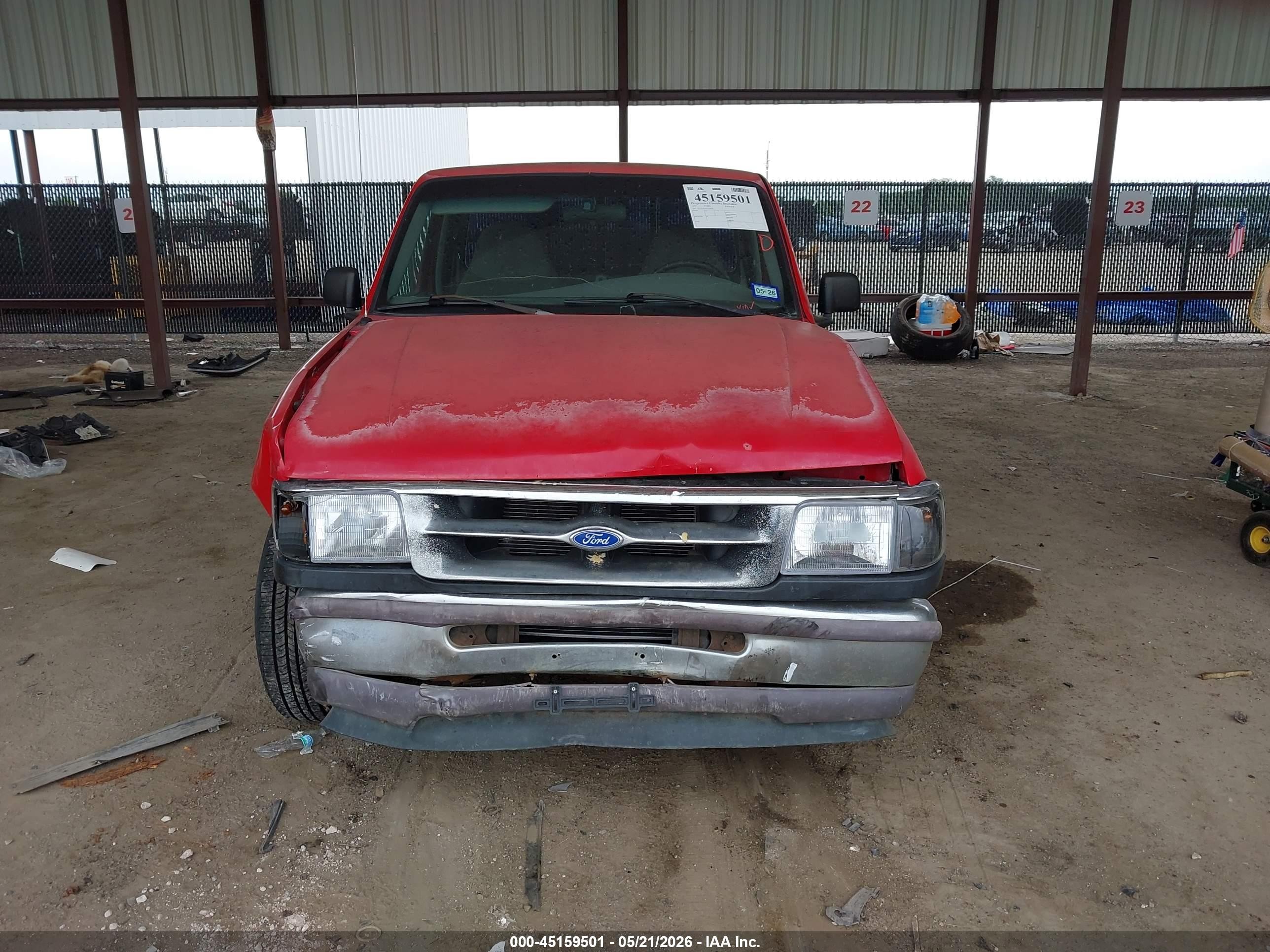 1997 Ford Ranger Splash/xl/xlt Red vin: 1FTCR10A5VPA54703
