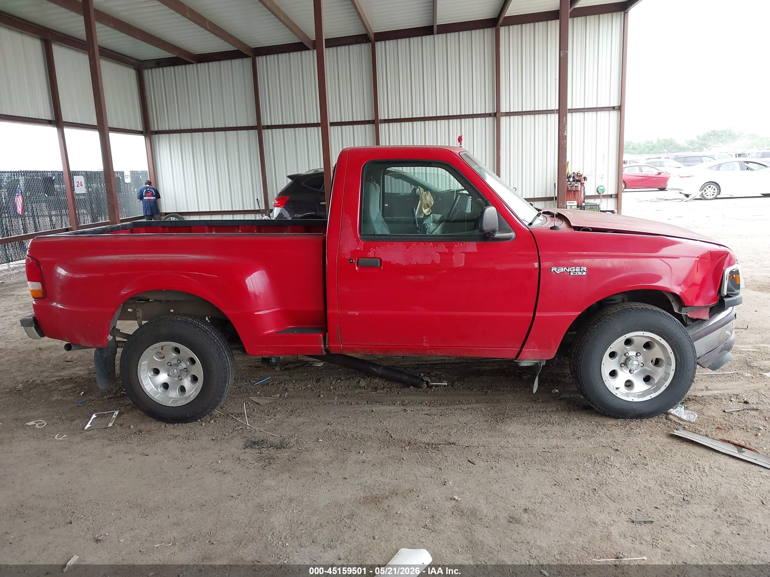 1997 Ford Ranger Splash/xl/xlt Red vin: 1FTCR10A5VPA54703