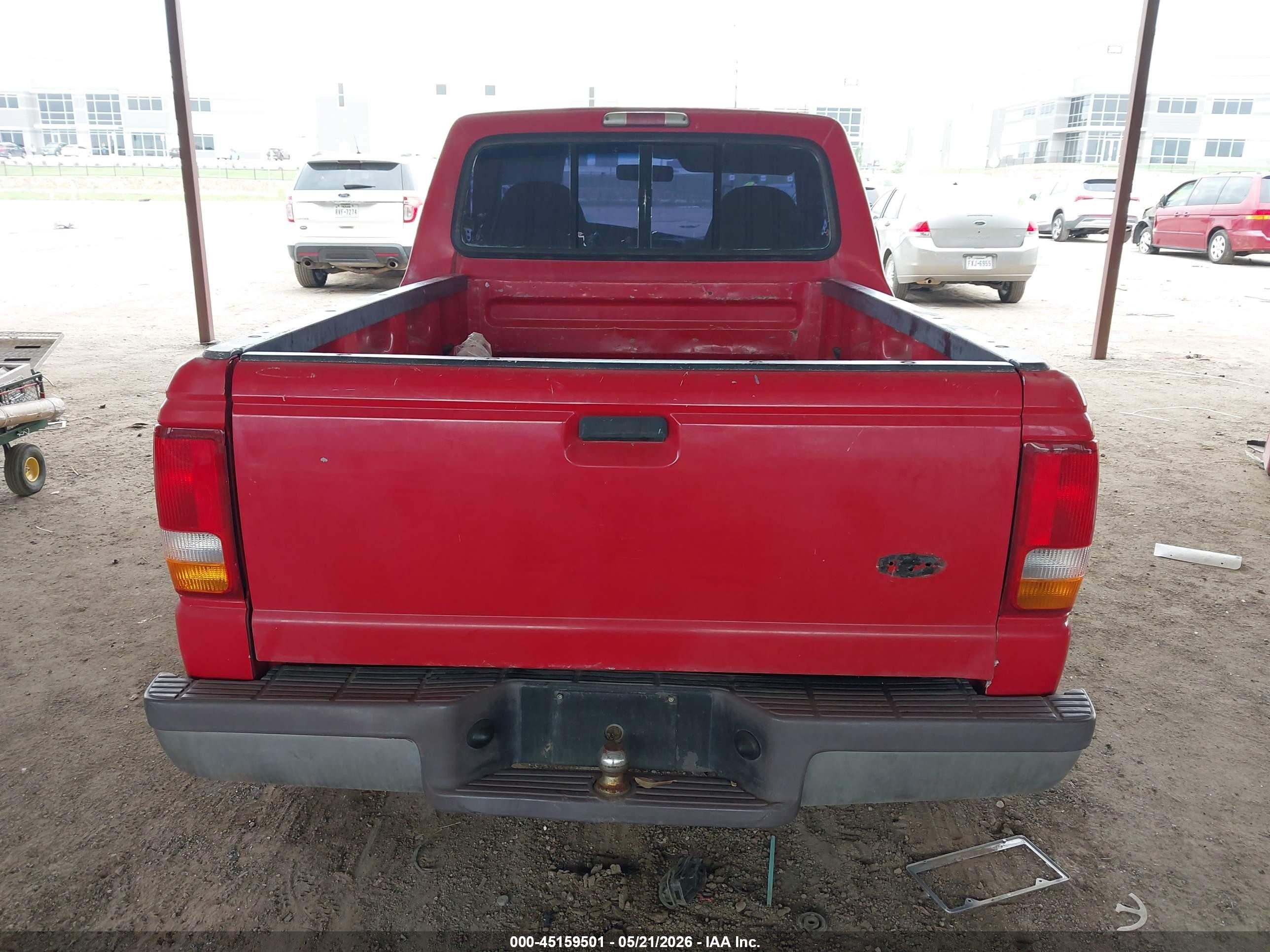 1997 Ford Ranger Splash/xl/xlt Red vin: 1FTCR10A5VPA54703