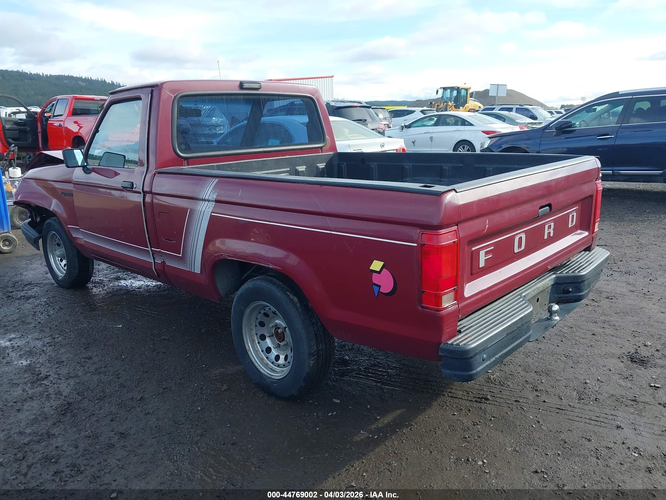 1991 Ford Ranger   Burgundy vin: 1FTCR10A6MUC00817