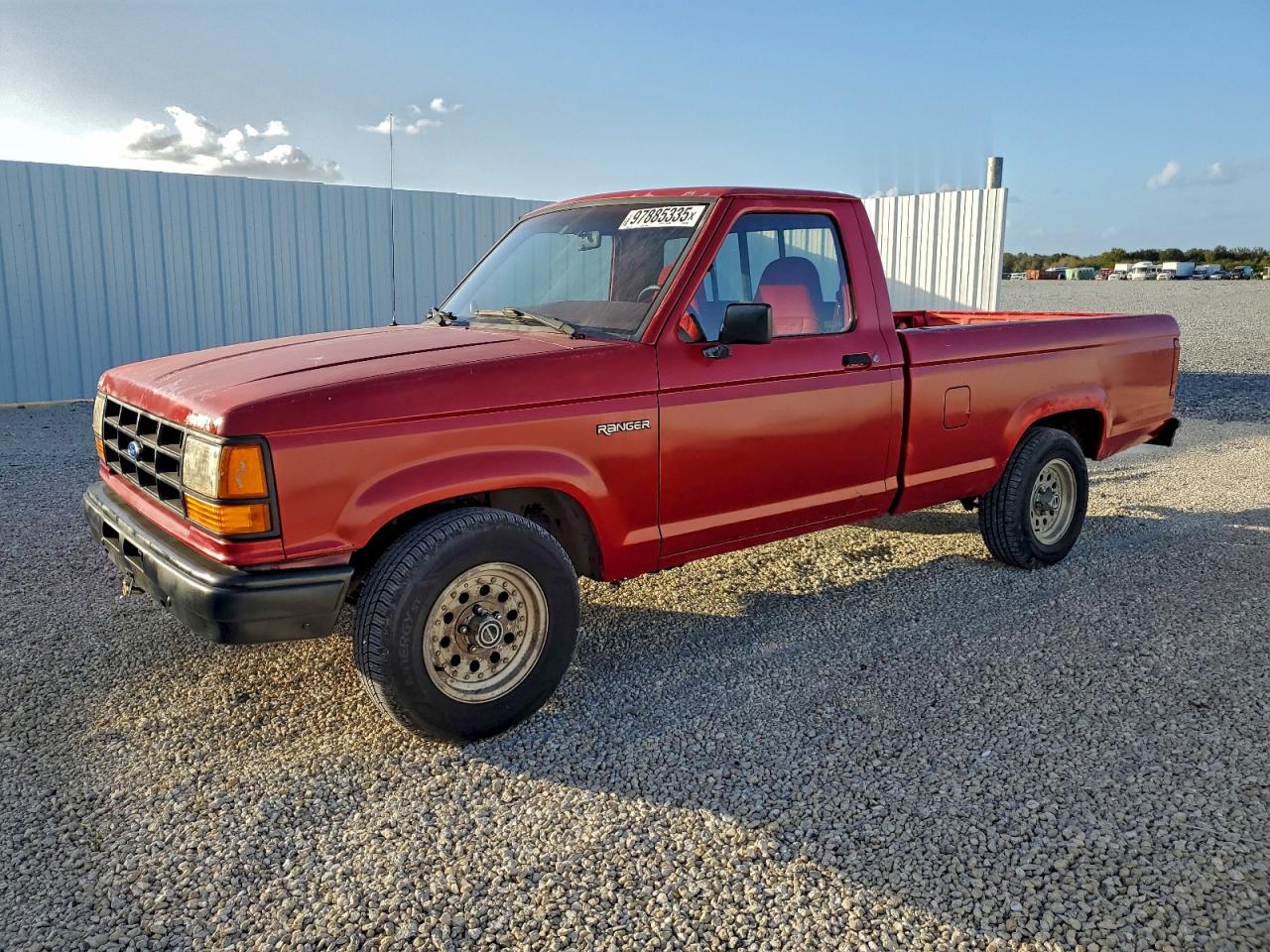 1991 Ford Ranger Red vin: 1FTCR10A6MUD57358