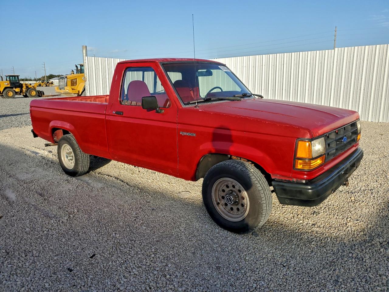 1991 Ford Ranger Red vin: 1FTCR10A6MUD57358