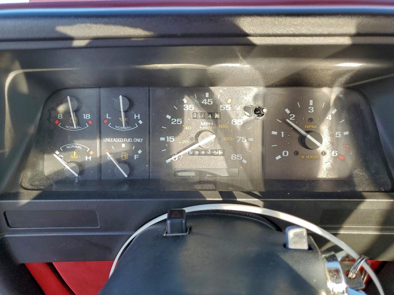 1991 Ford Ranger Red vin: 1FTCR10A6MUD57358