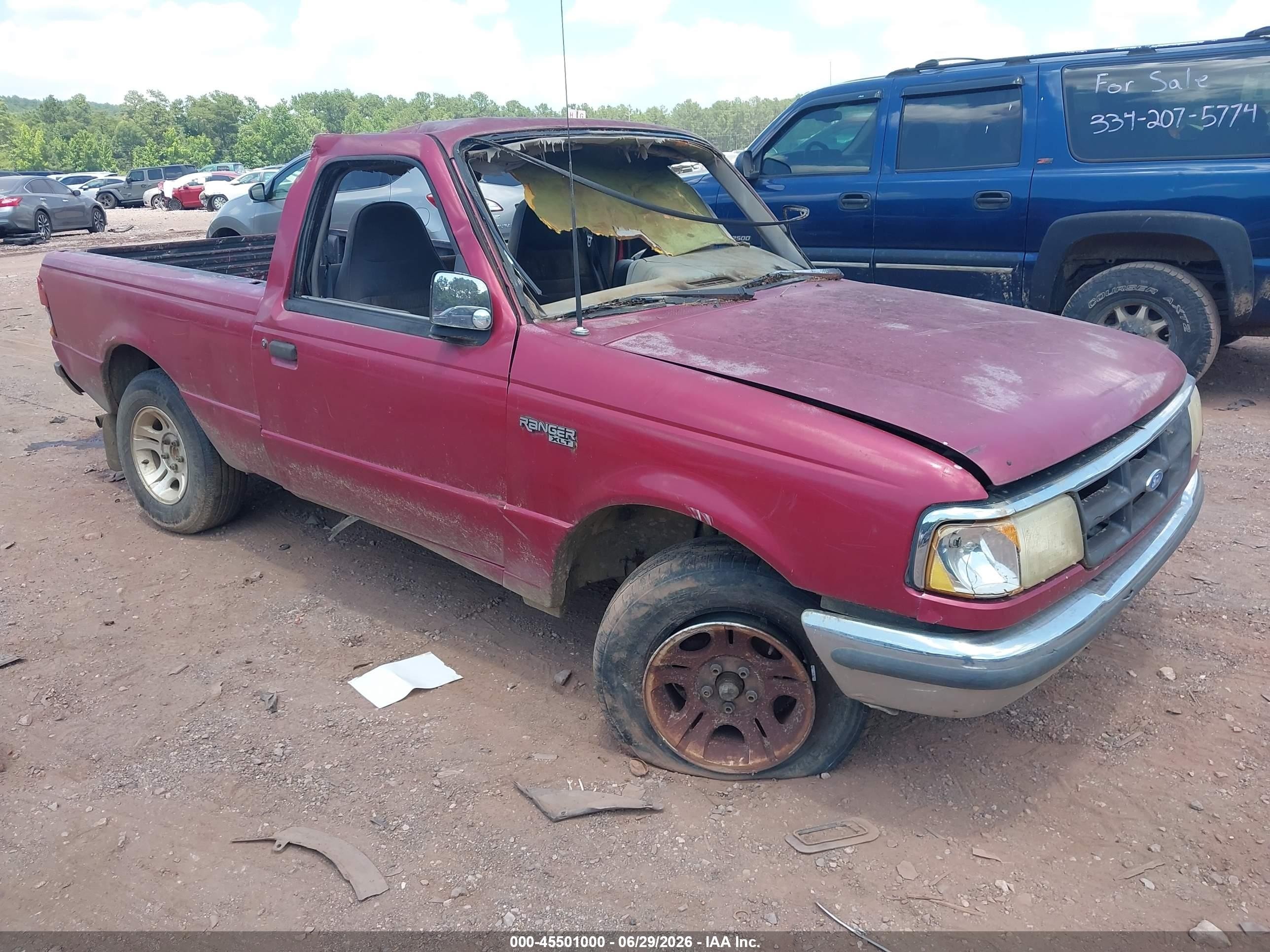 1994 Ford Ranger   Red vin: 1FTCR10A6RUC89151