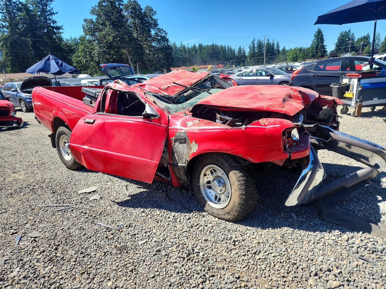 1995 Ford Ranger Red vin: 1FTCR10A6SPA18899