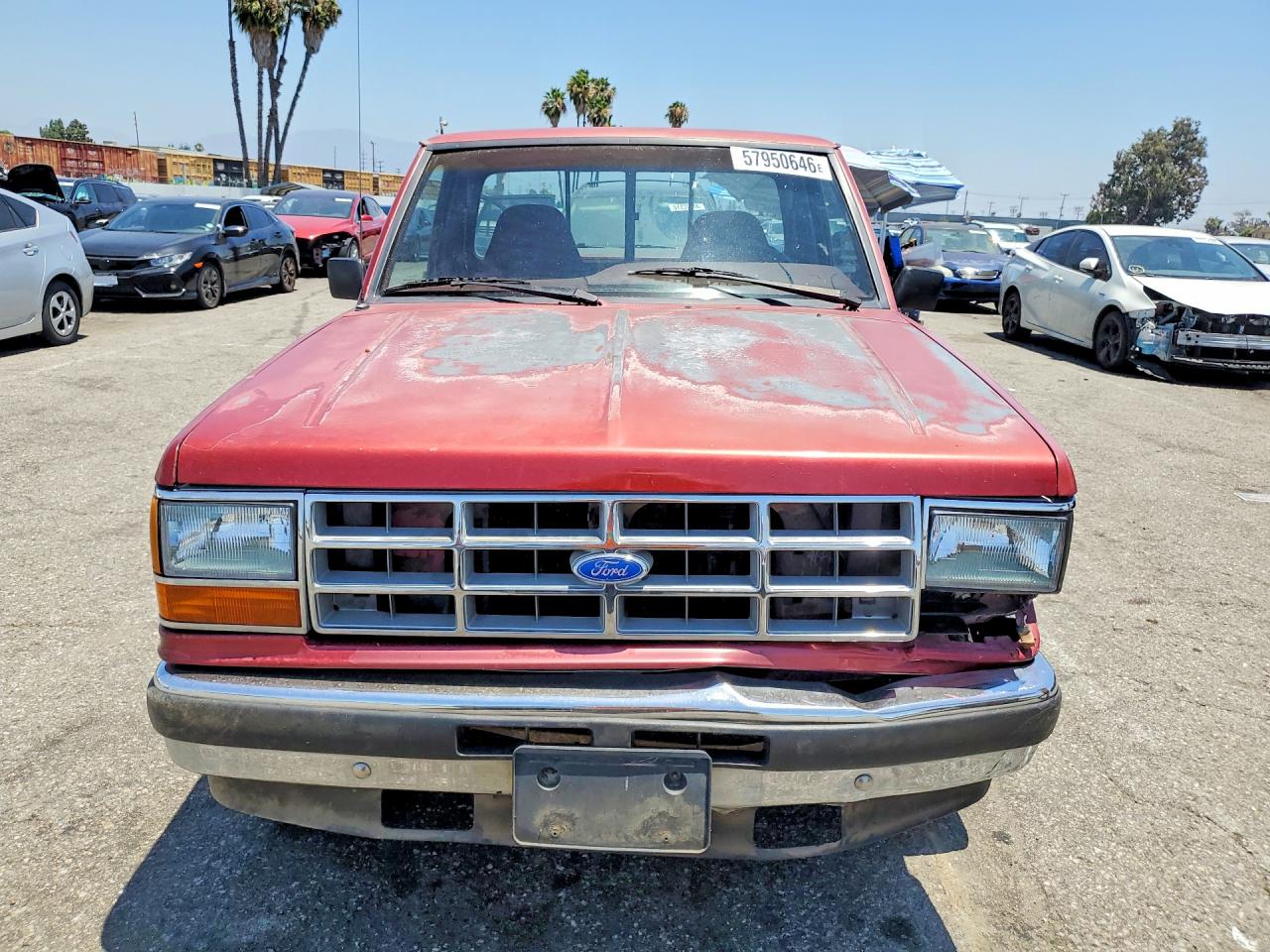 1991 Ford Ranger Red vin: 1FTCR10A7MPA29333