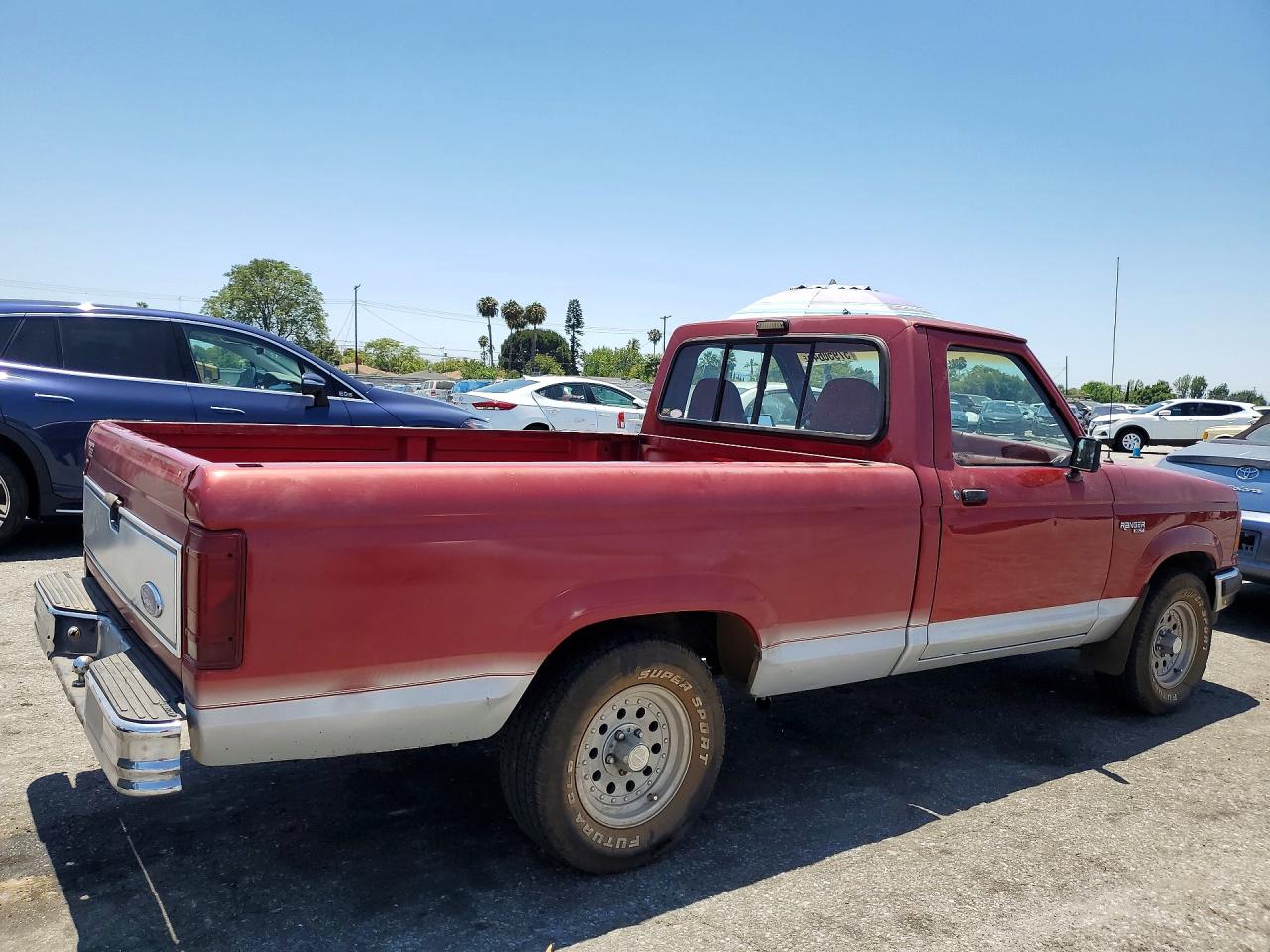 1991 Ford Ranger Red vin: 1FTCR10A7MPA29333