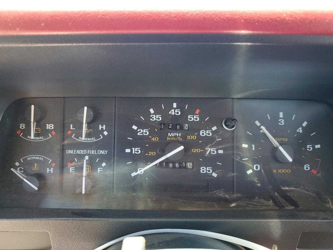 1991 Ford Ranger Red vin: 1FTCR10A7MPA29333