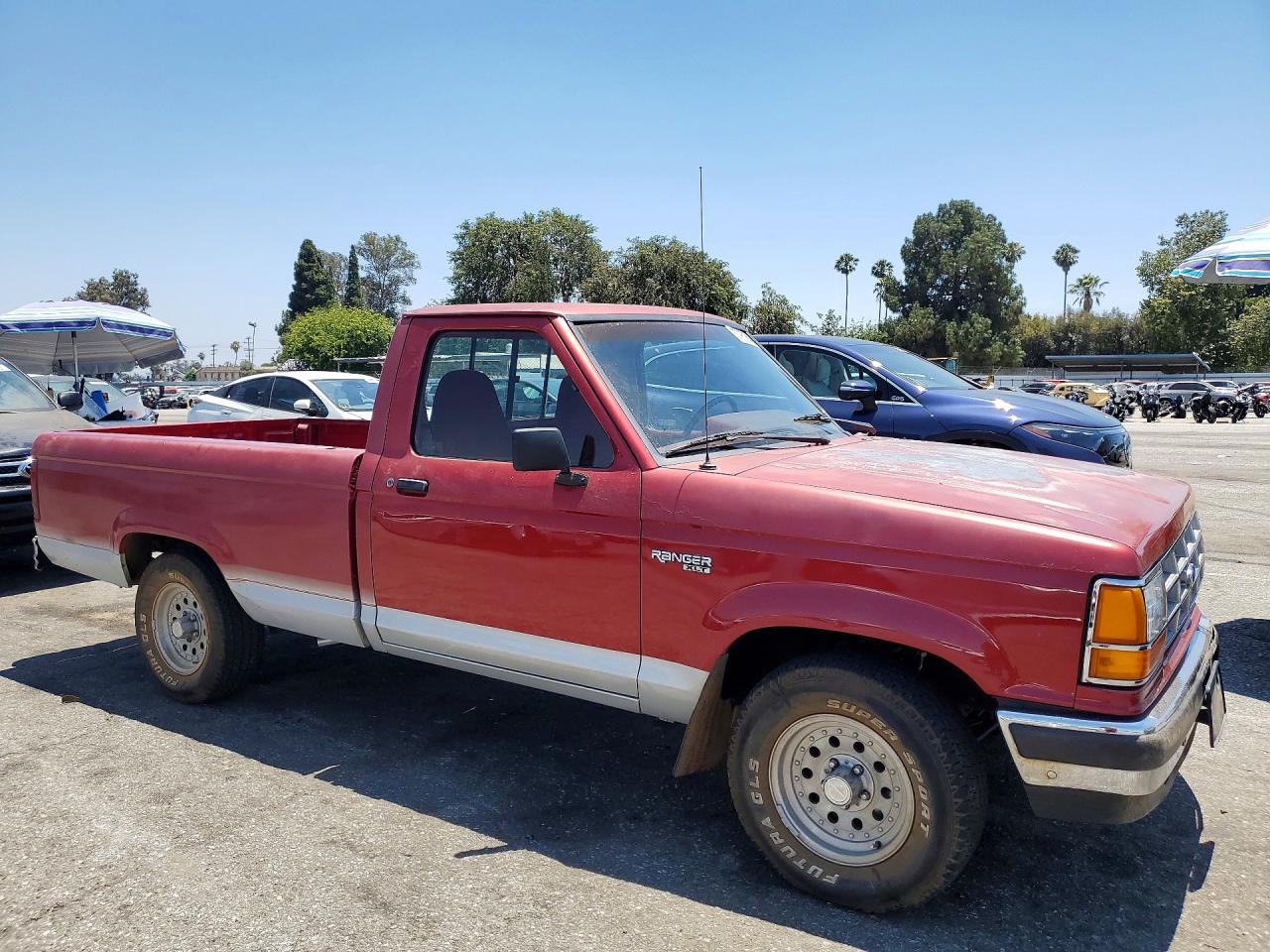 1991 Ford Ranger Red vin: 1FTCR10A7MPA29333