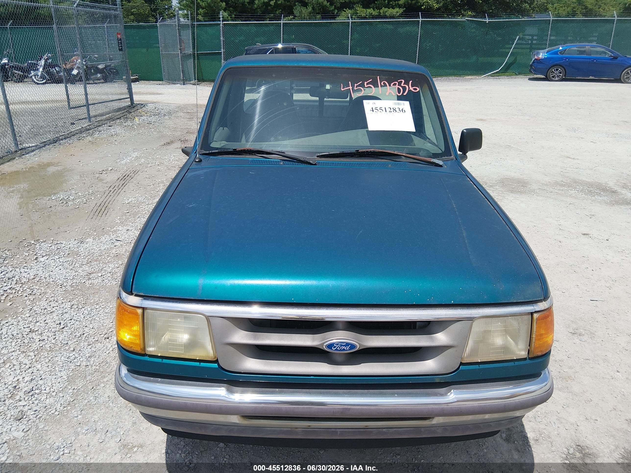 1997 Ford Ranger Splash/xlt Green vin: 1FTCR10A7VUD39985