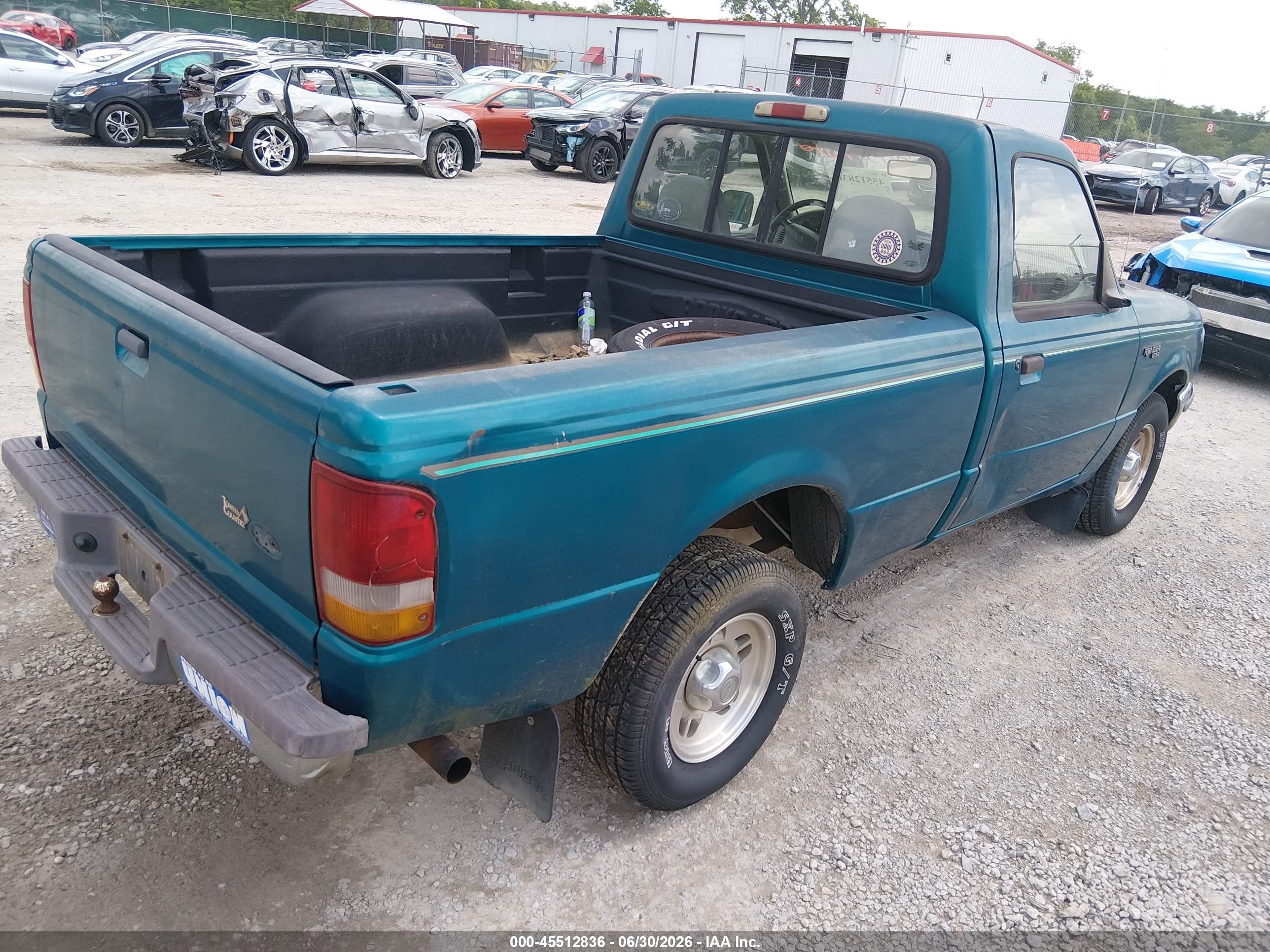 1997 Ford Ranger Splash/xlt Green vin: 1FTCR10A7VUD39985