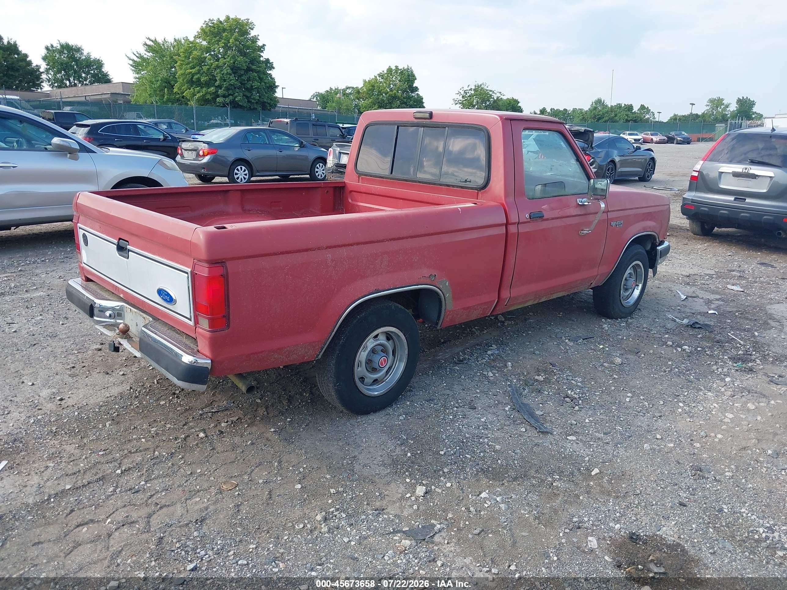 1989 Ford Ranger   Red vin: 1FTCR10A8KUC42239
