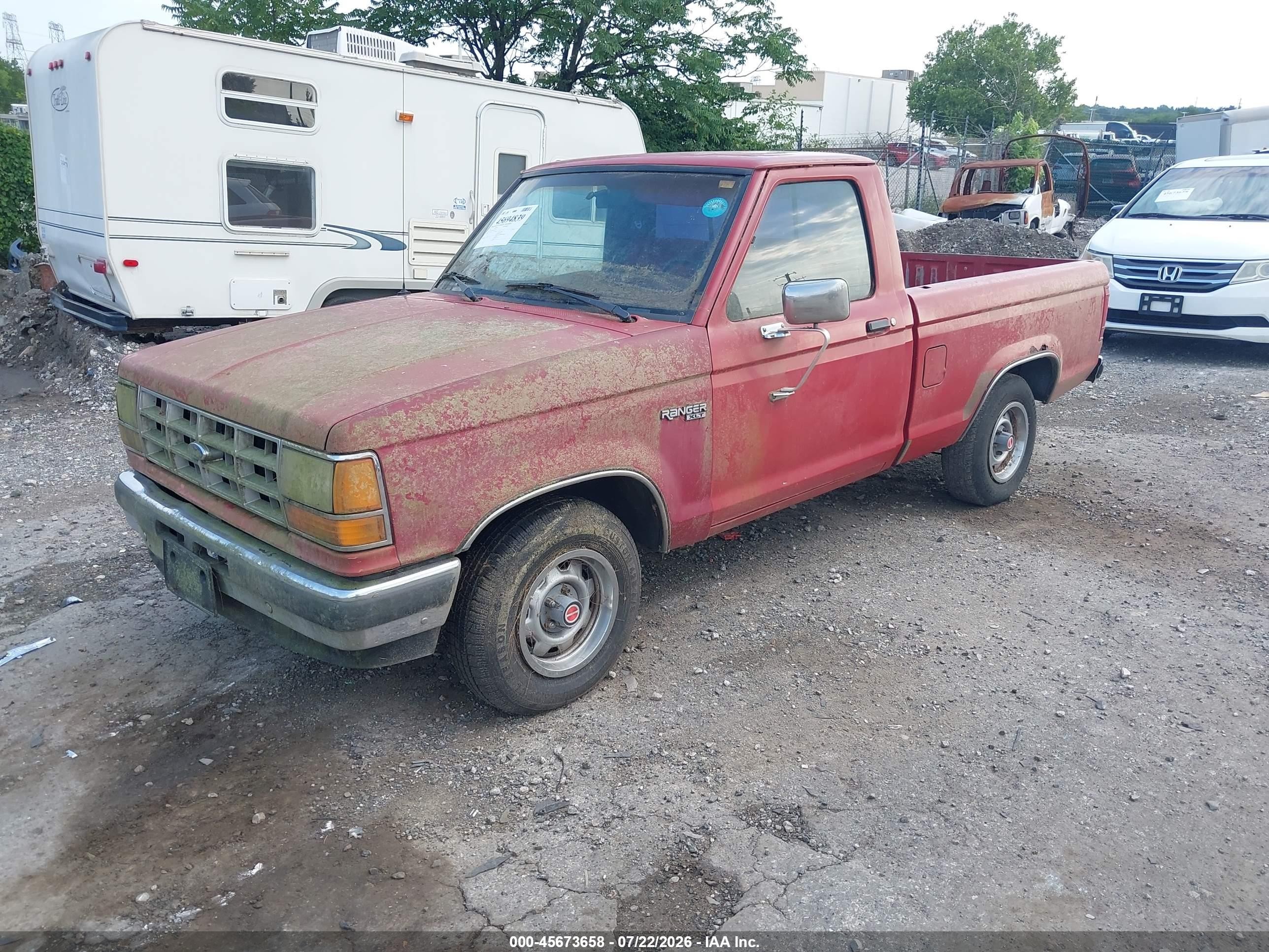 1989 Ford Ranger   Red vin: 1FTCR10A8KUC42239