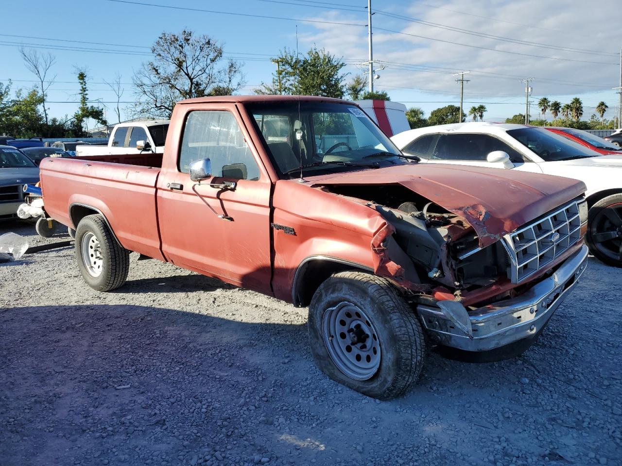 1990 Ford Ranger Красный vin: 1FTCR10A8LUA78377