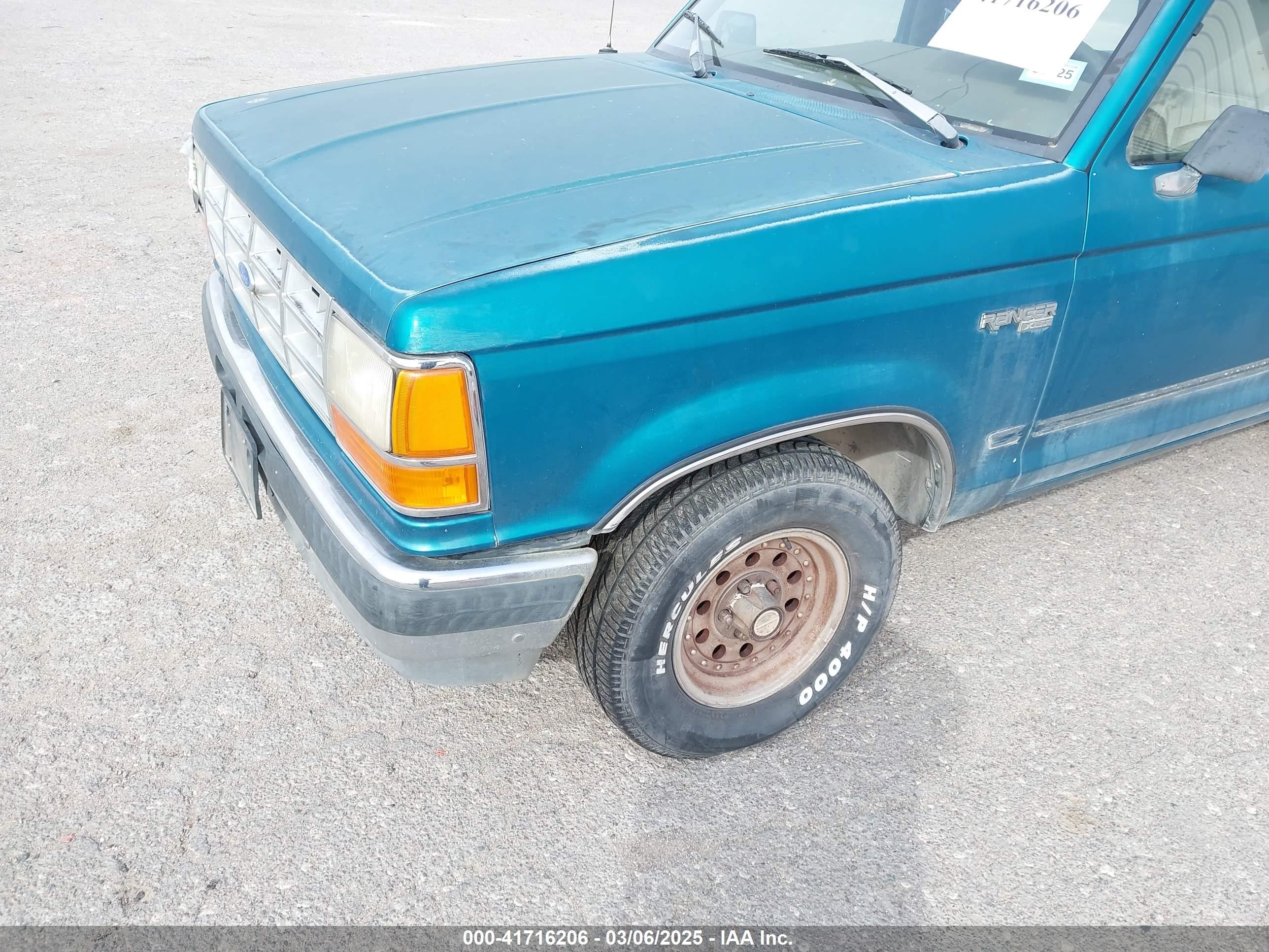 1992 Ford Ranger   Зеленый vin: 1FTCR10A8NTA53200