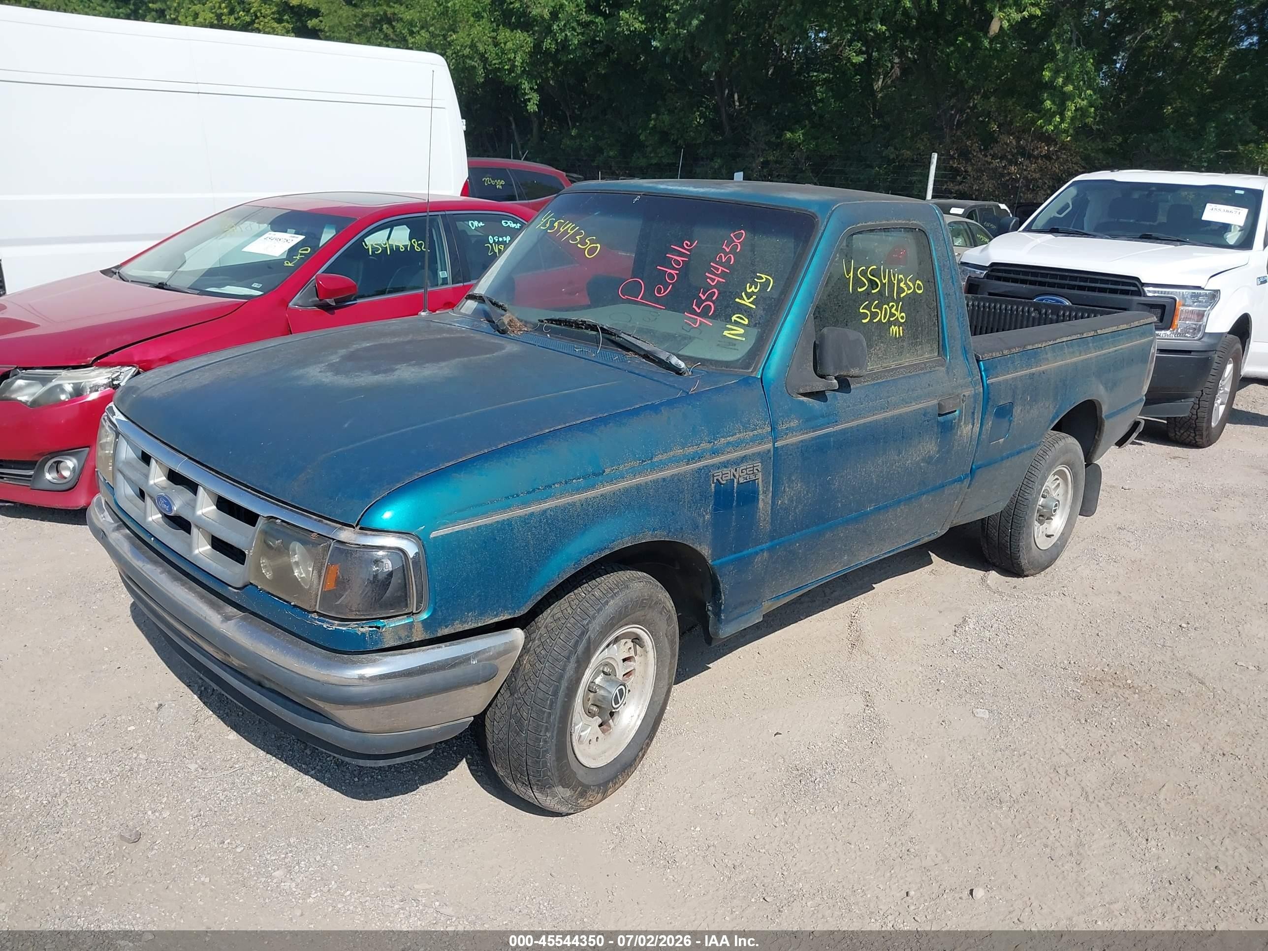 1993 Ford Ranger   Зеленый vin: 1FTCR10A8PPB74711