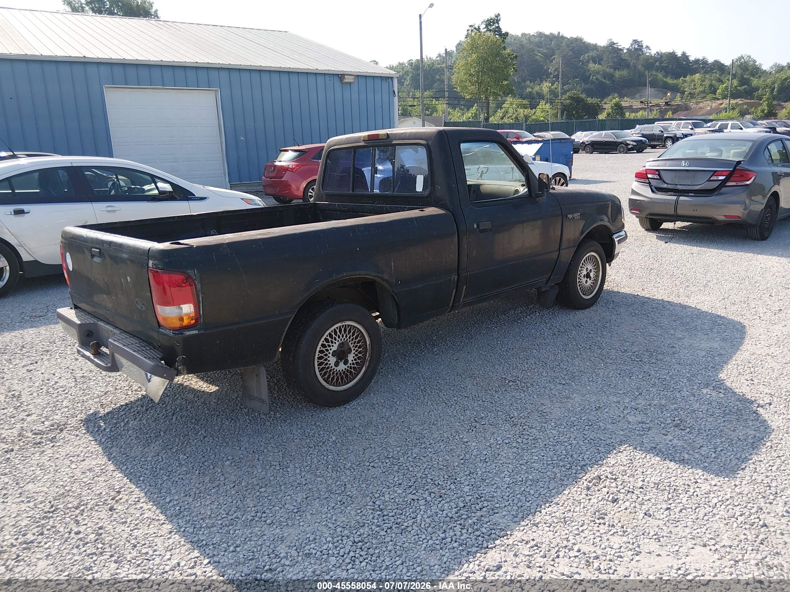 1997 Ford Ranger Splash/xlt Black vin: 1FTCR10A8VTA09617